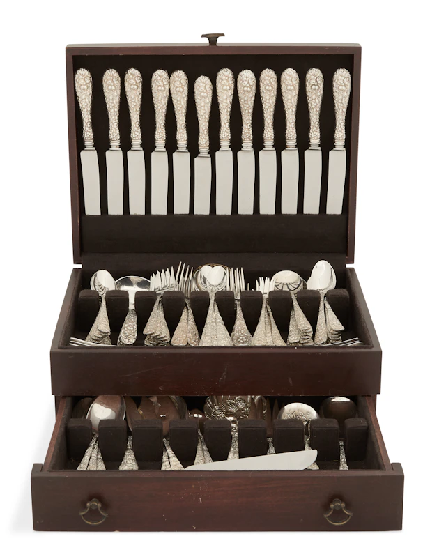 Stieff "Rose" Sterling Silver Flatware Set