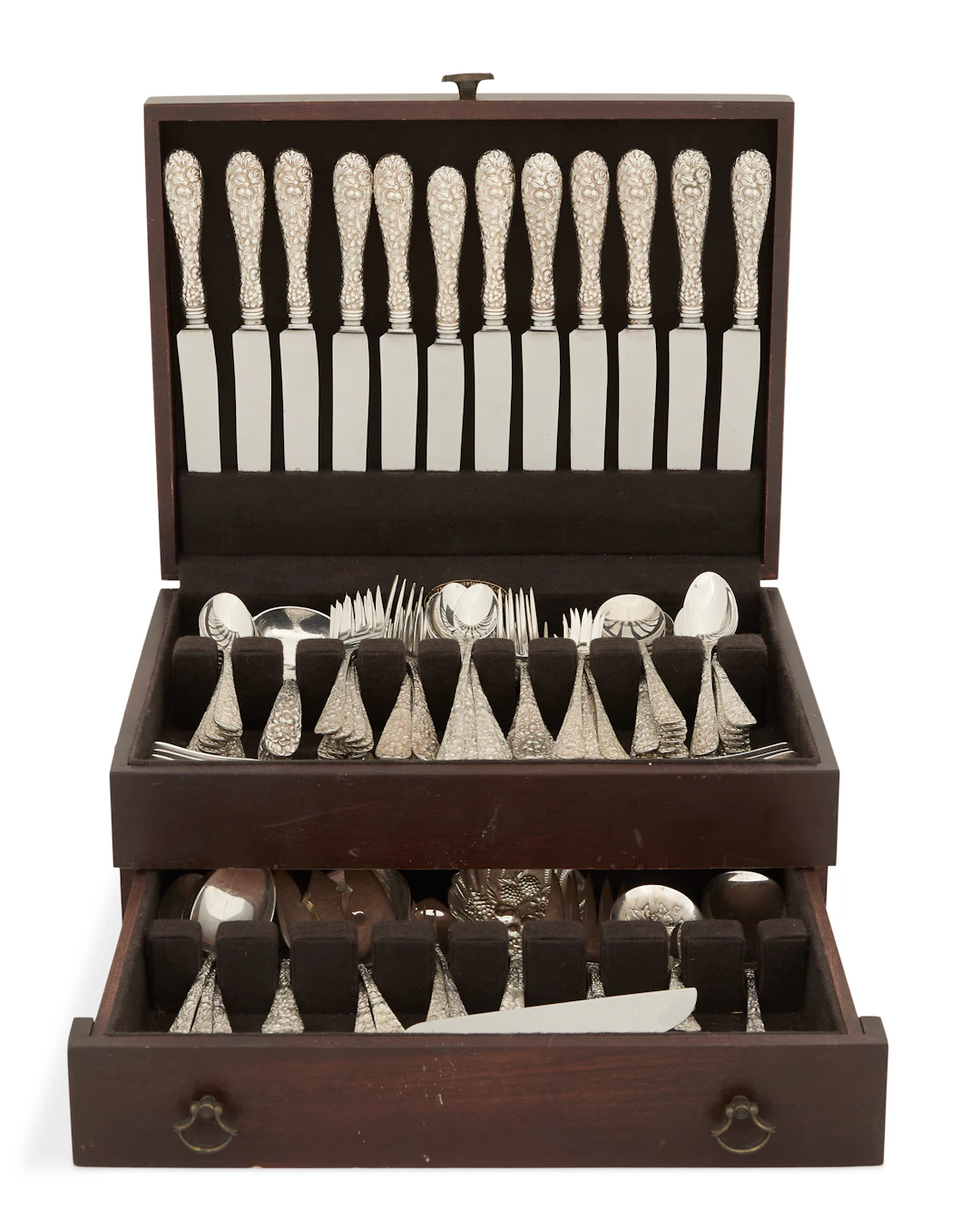 Stieff "Rose" Sterling Silver Flatware Set
