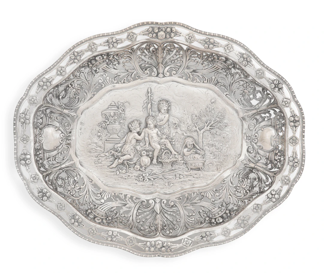 German Silver Fruit Bowl