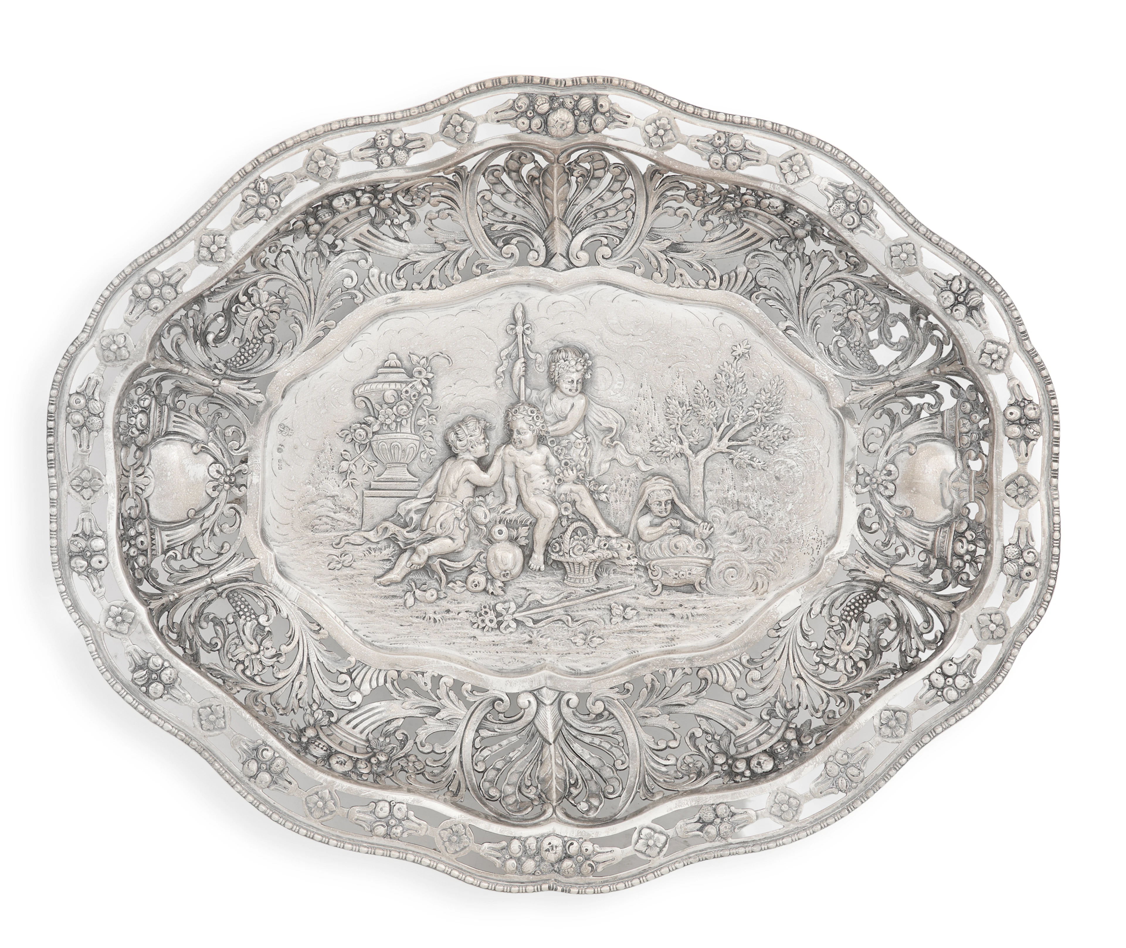 German Silver Fruit Bowl