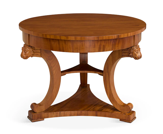Regency-Style Mahogany Center Table