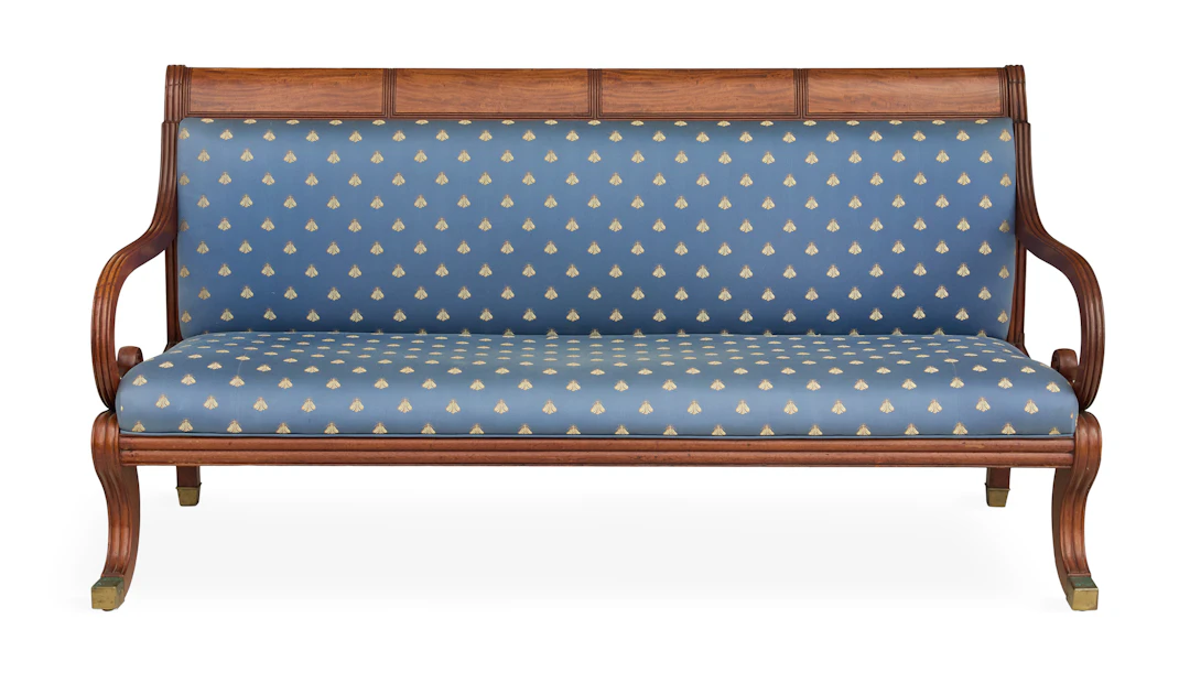 American Classical Mahogany Sofa
