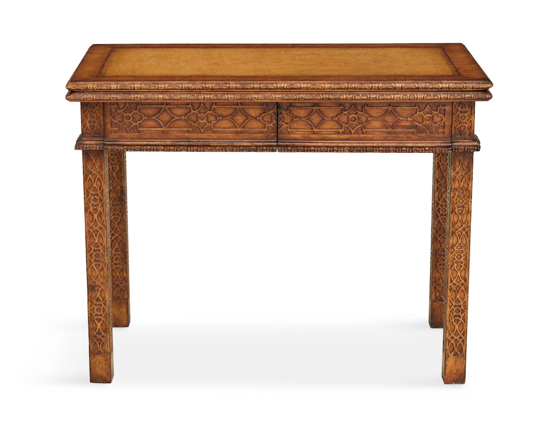 Chinese Chippendale-Style Mahogany Games Table