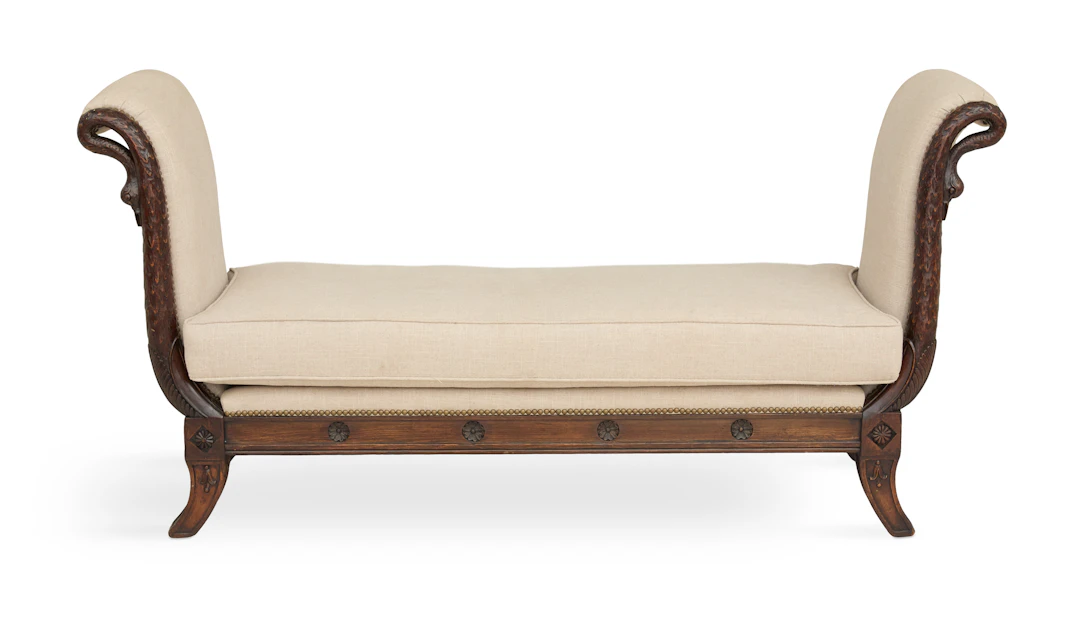 Regency-Style Rosewood Window Seat