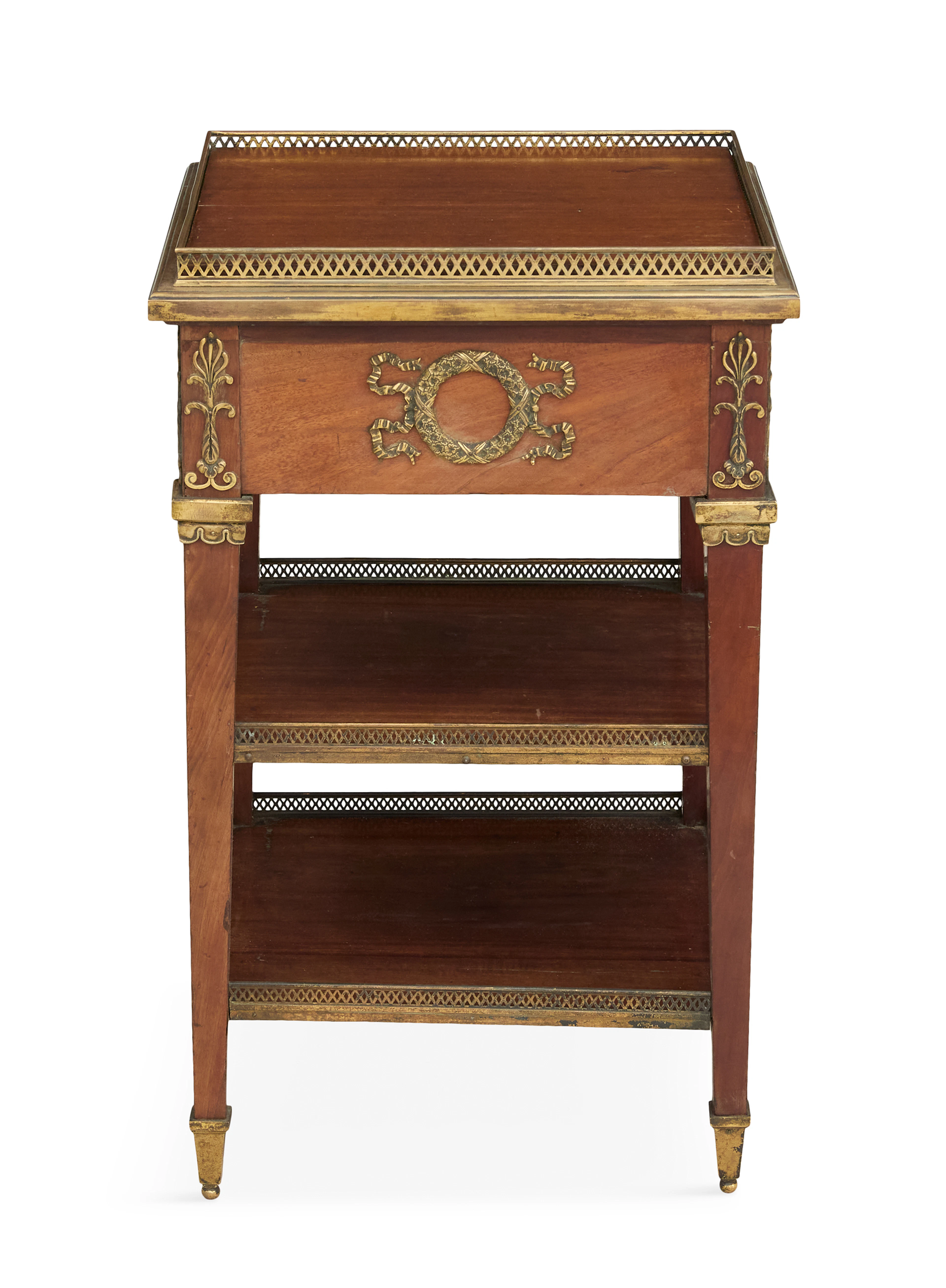 Empire-Style Ormolu-Mounted Mahogany Jardiniere/Side Table