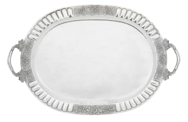Large Mexican Sterling Silver Serving Tray