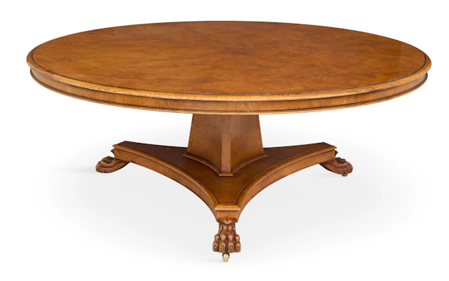 Regency-Style Pollard Oak Dining Table