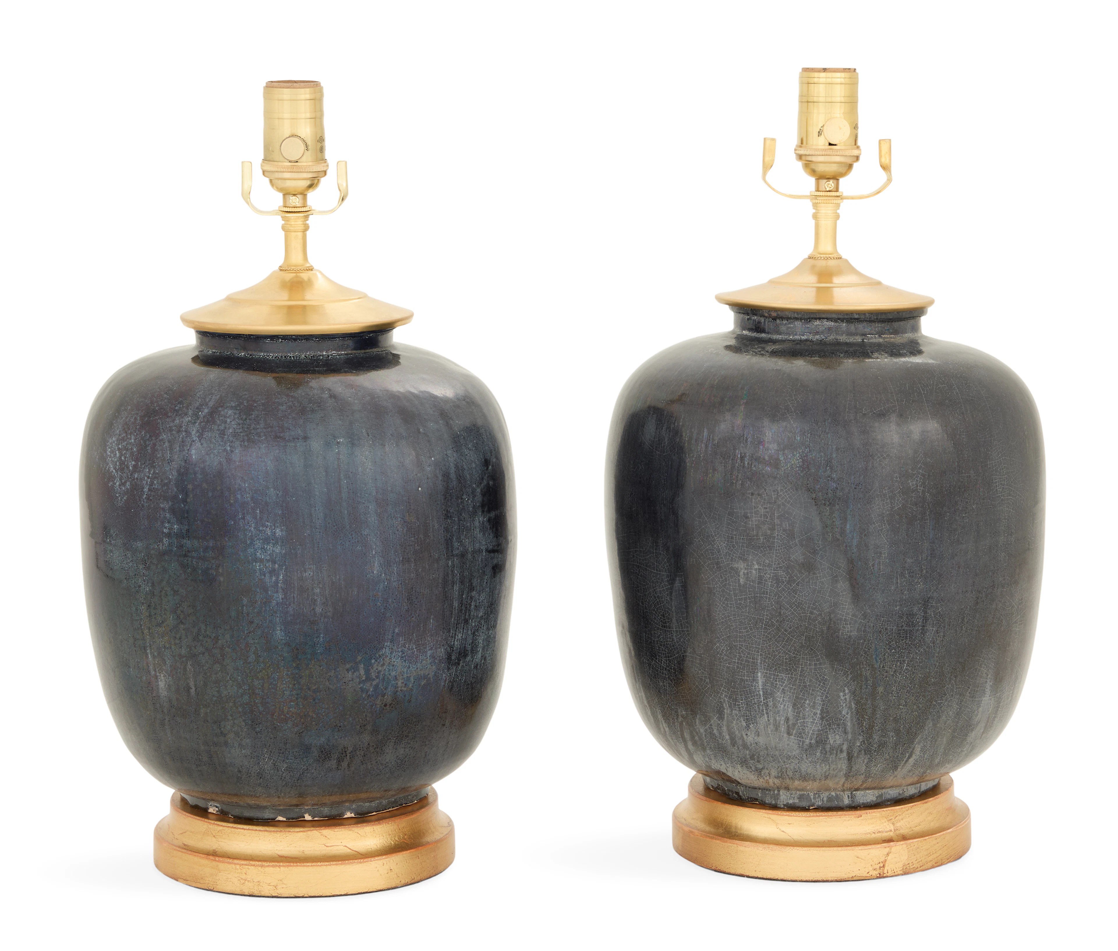 Pair of Chinese Ginger Jar Lamps
