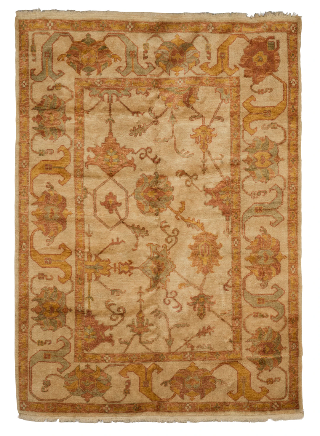 Semi-Antique Oushak Carpet