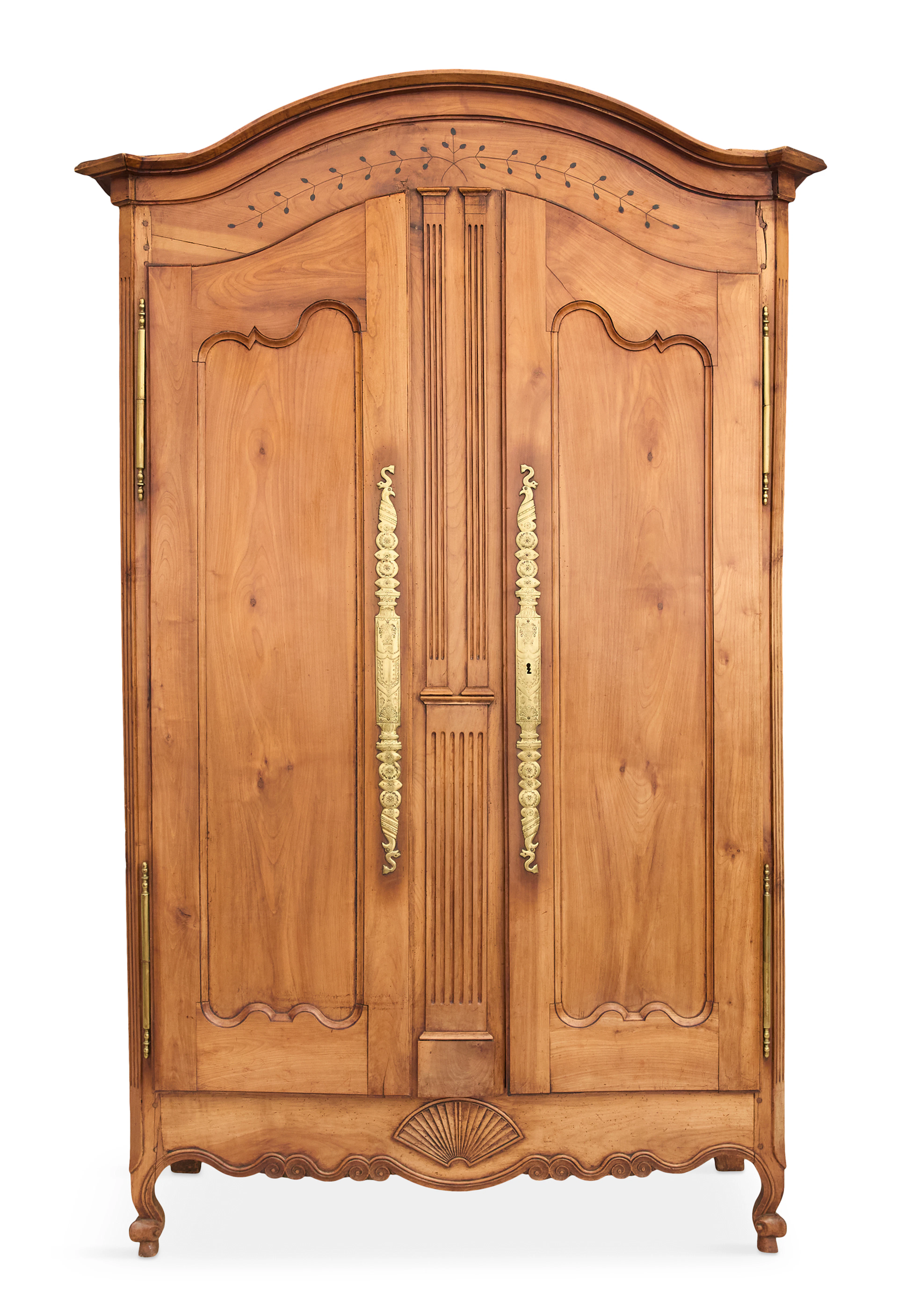 French Provincial Fruitwood Armoire