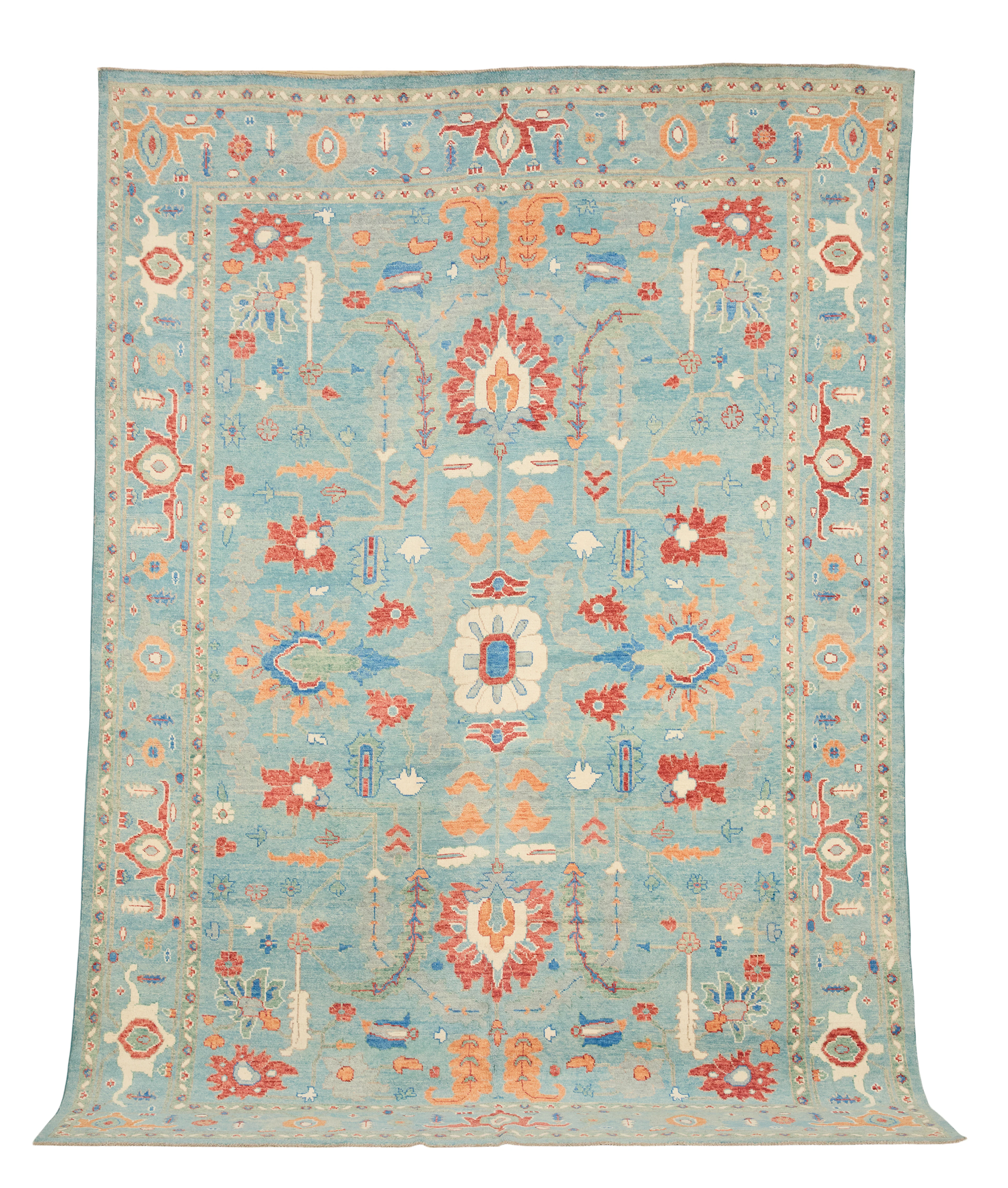 Turkish Angora Oushak Carpet
