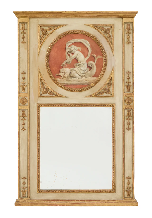 French Trumeau Mirror in the Neoclassical Taste