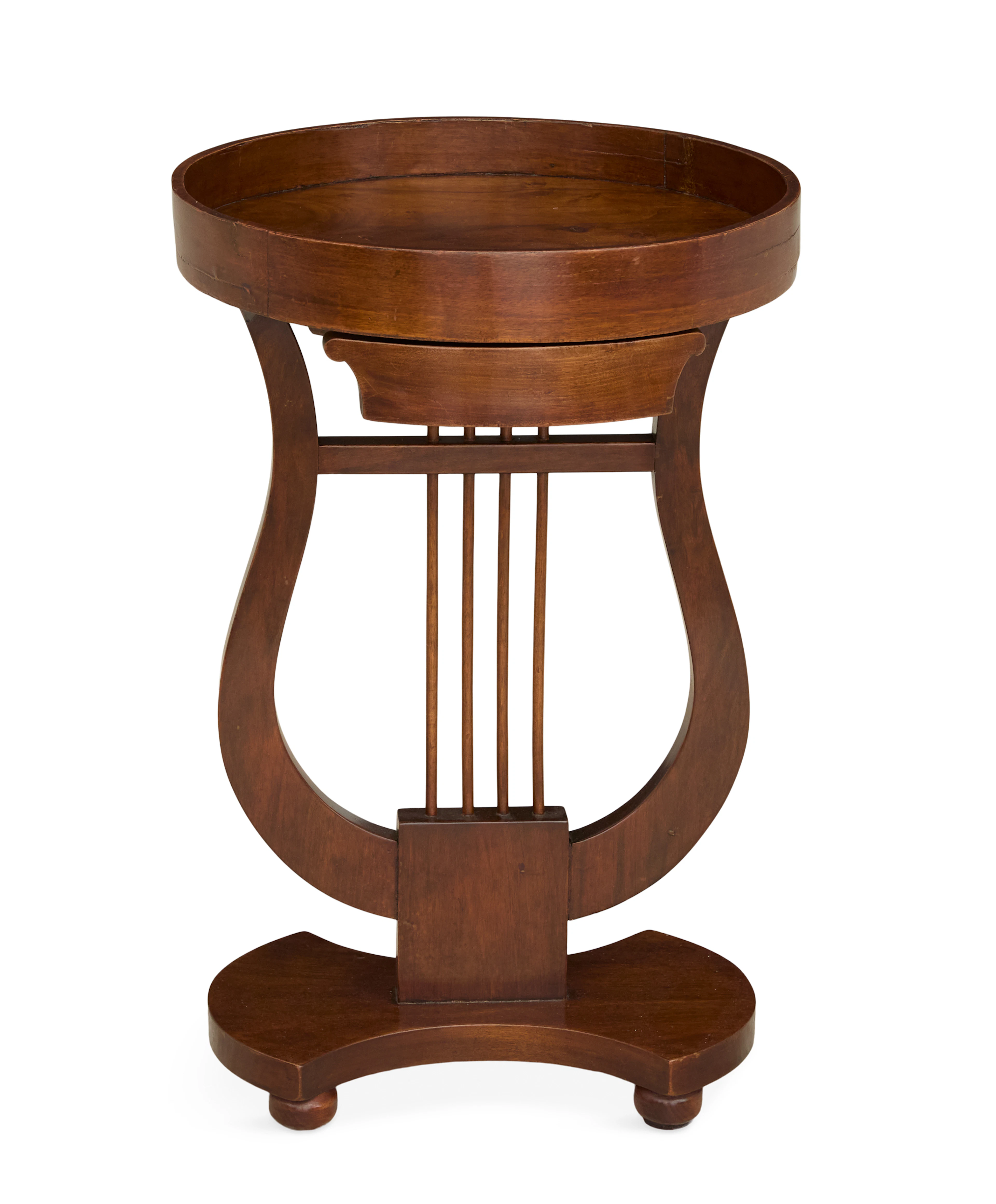 Biedermeier-Style Fruitwood Side Table