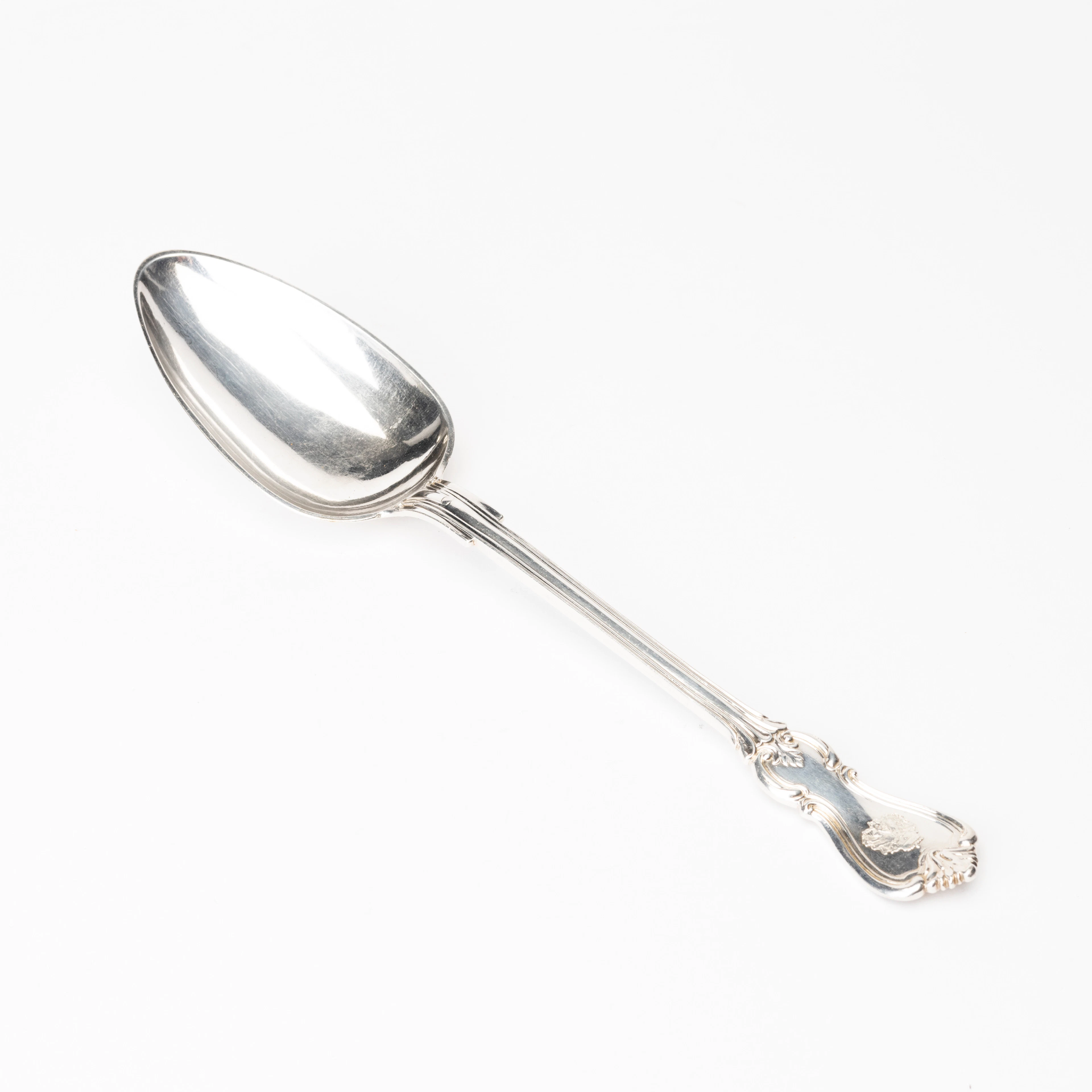 SERVERINGSSKED, silver, modell "Olga", Gustaf Möllenborg, Stockholm, 1851.