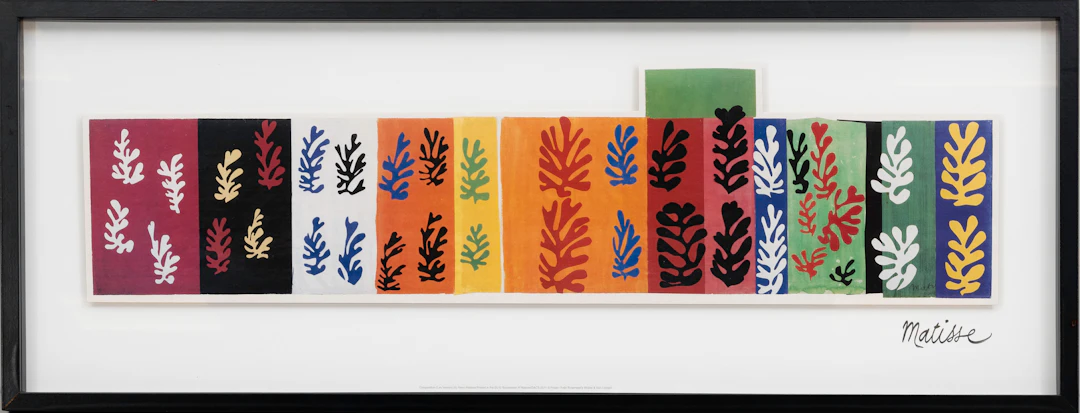 "les Velours", Färgtryck, efter Henri Matisse, 1947, signerad i trycket.