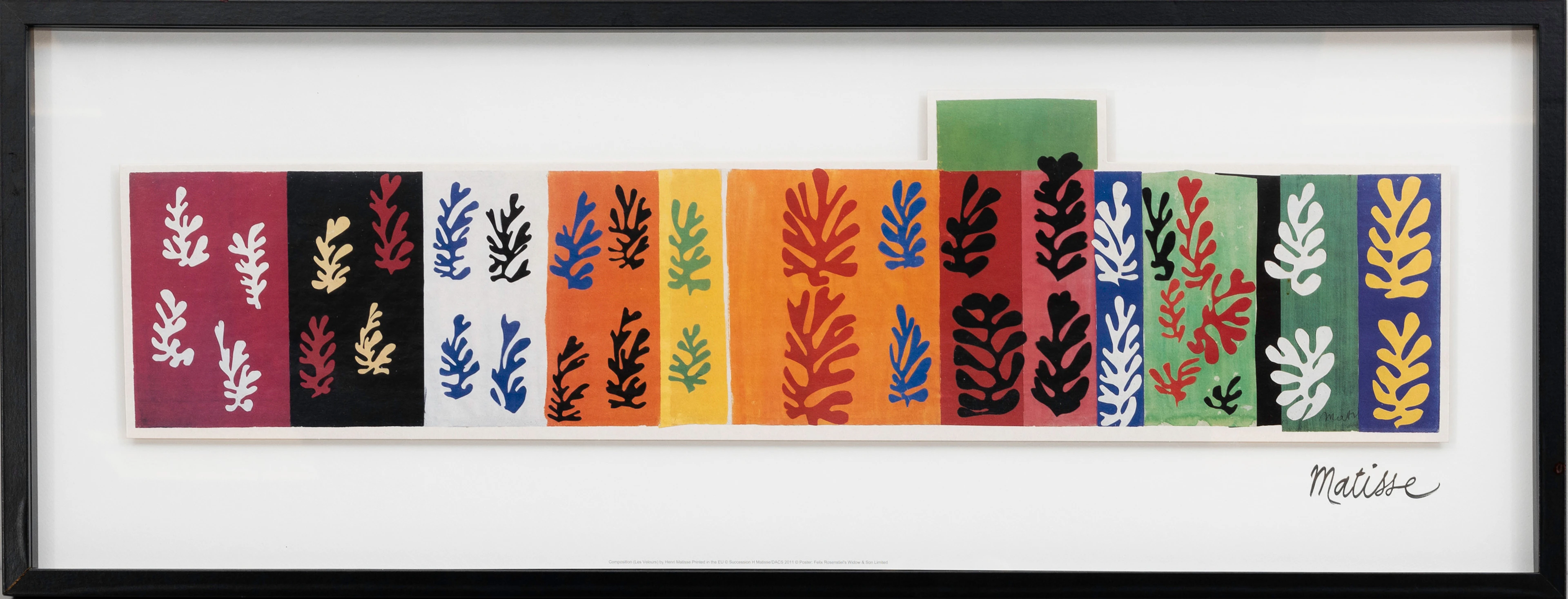 "les Velours", Färgtryck, efter Henri Matisse, 1947, signerad i trycket.