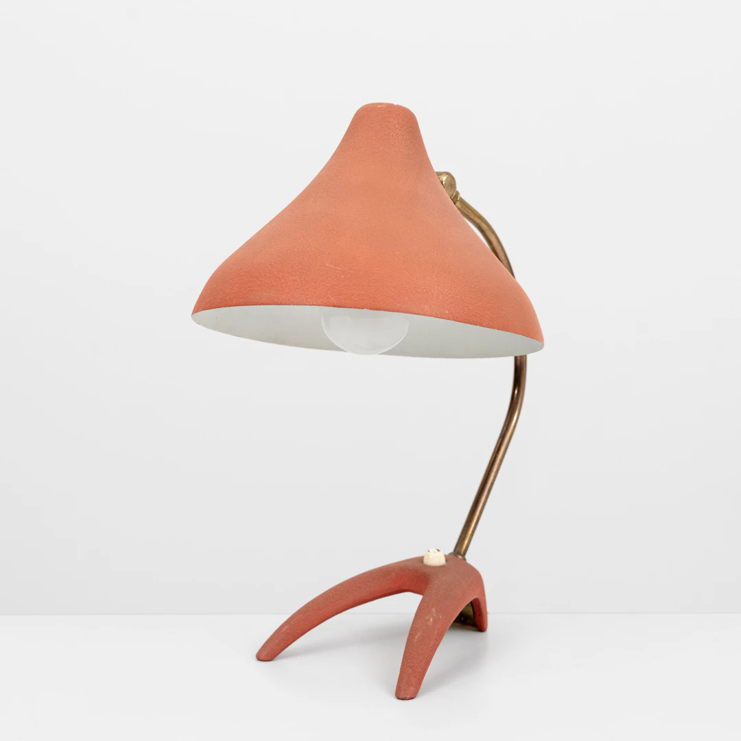 ERIK WÄRNÅ. Bordslampa, mässing, modell B52 Gnosjö Konstsmide, 1950-tal.