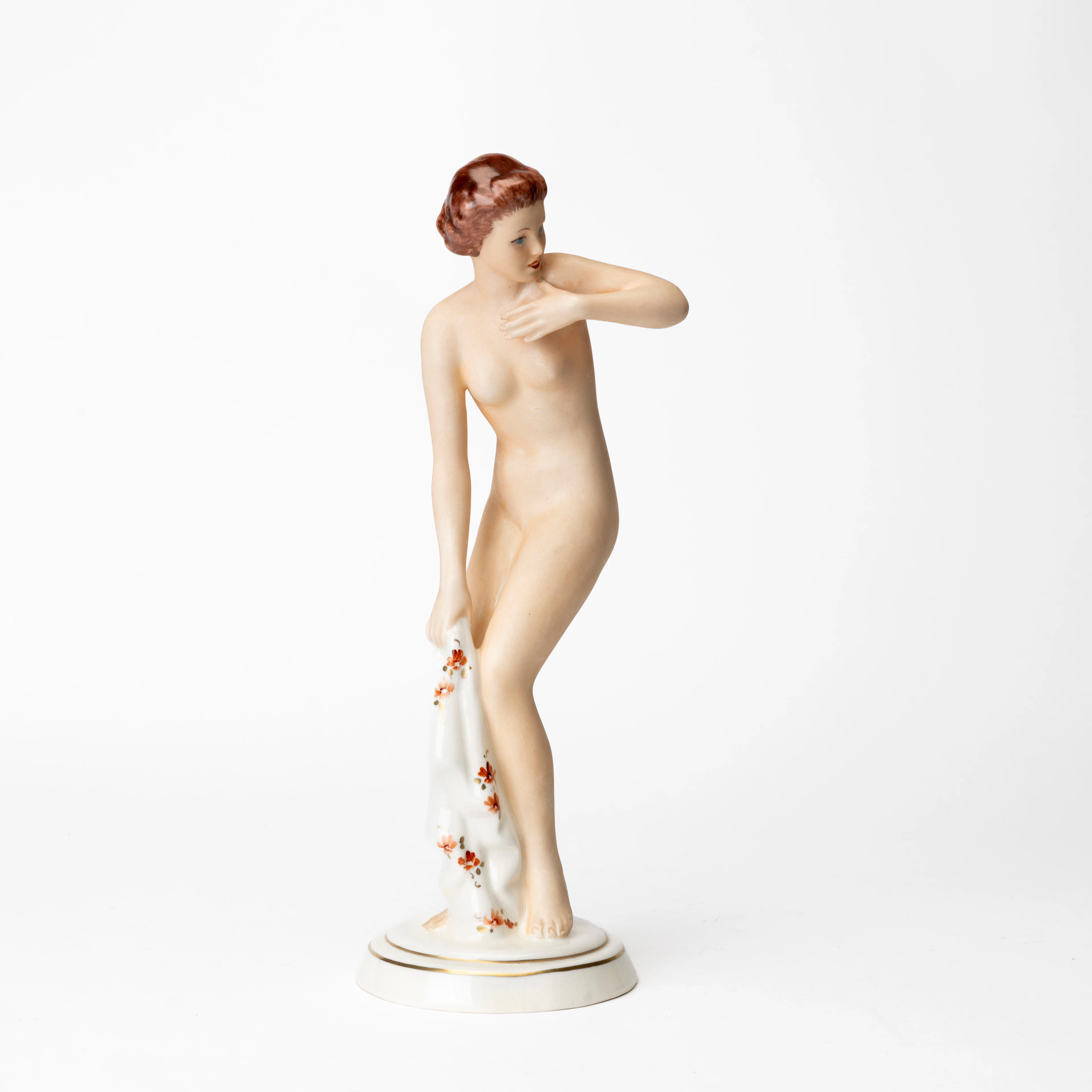 FIGURIN, porslin, Royal Dux, Tjeckien, 1900-talets andra hälft.