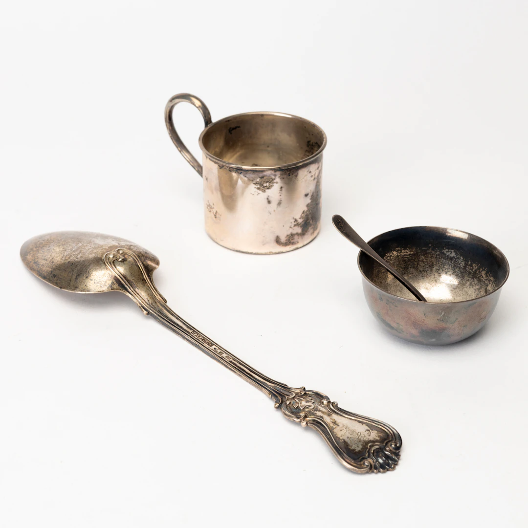 SKEDAR, 11 st samt KOPPAR, 2 st, silver, bla G. Dahlgren, 1862.