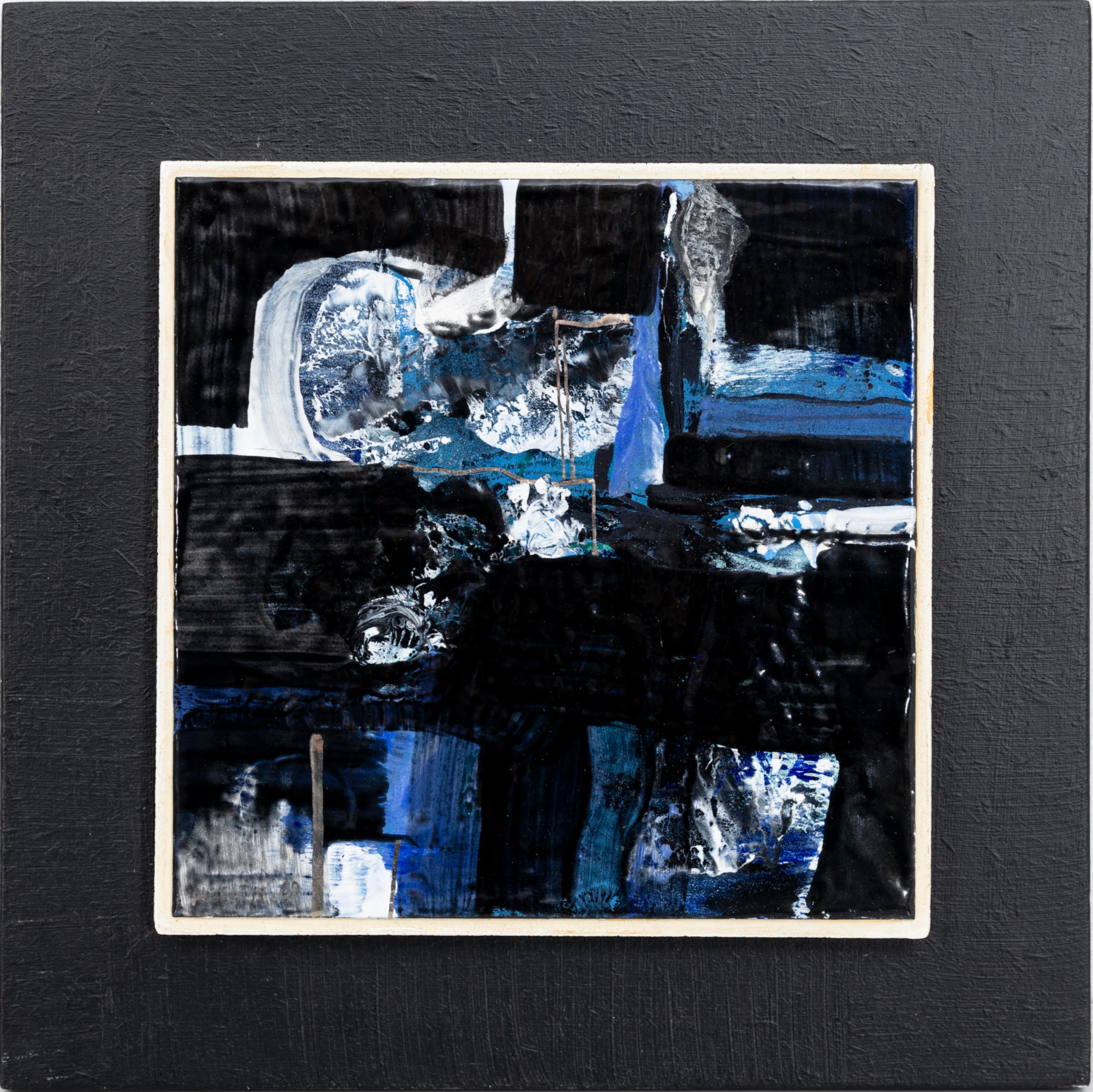 STURE VALENTIN NILSSON (1924–1990). "Landskap 2", abstrakt komposition