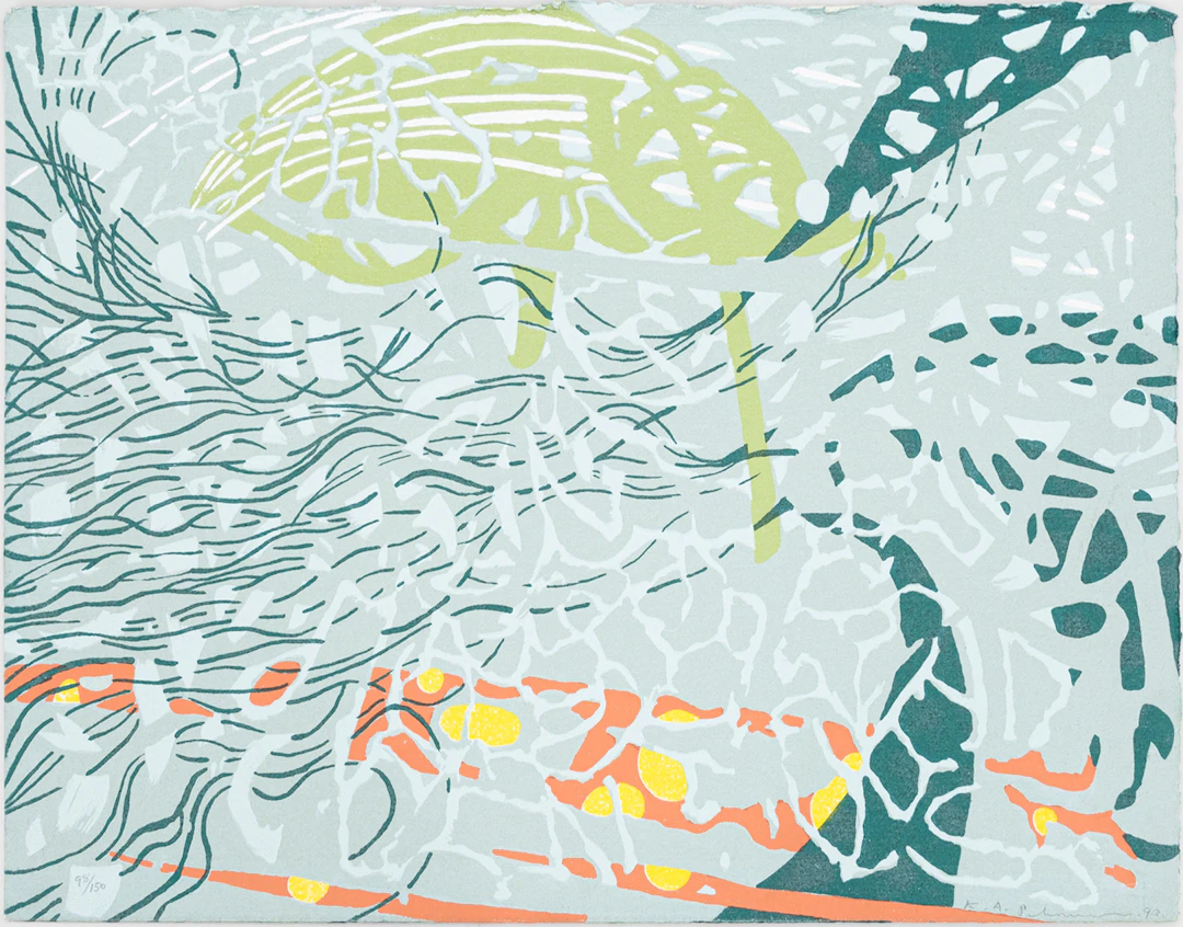KARL AXEL PEHRSON. "Reticulatus", färgserigrafi, numrerad 98/150