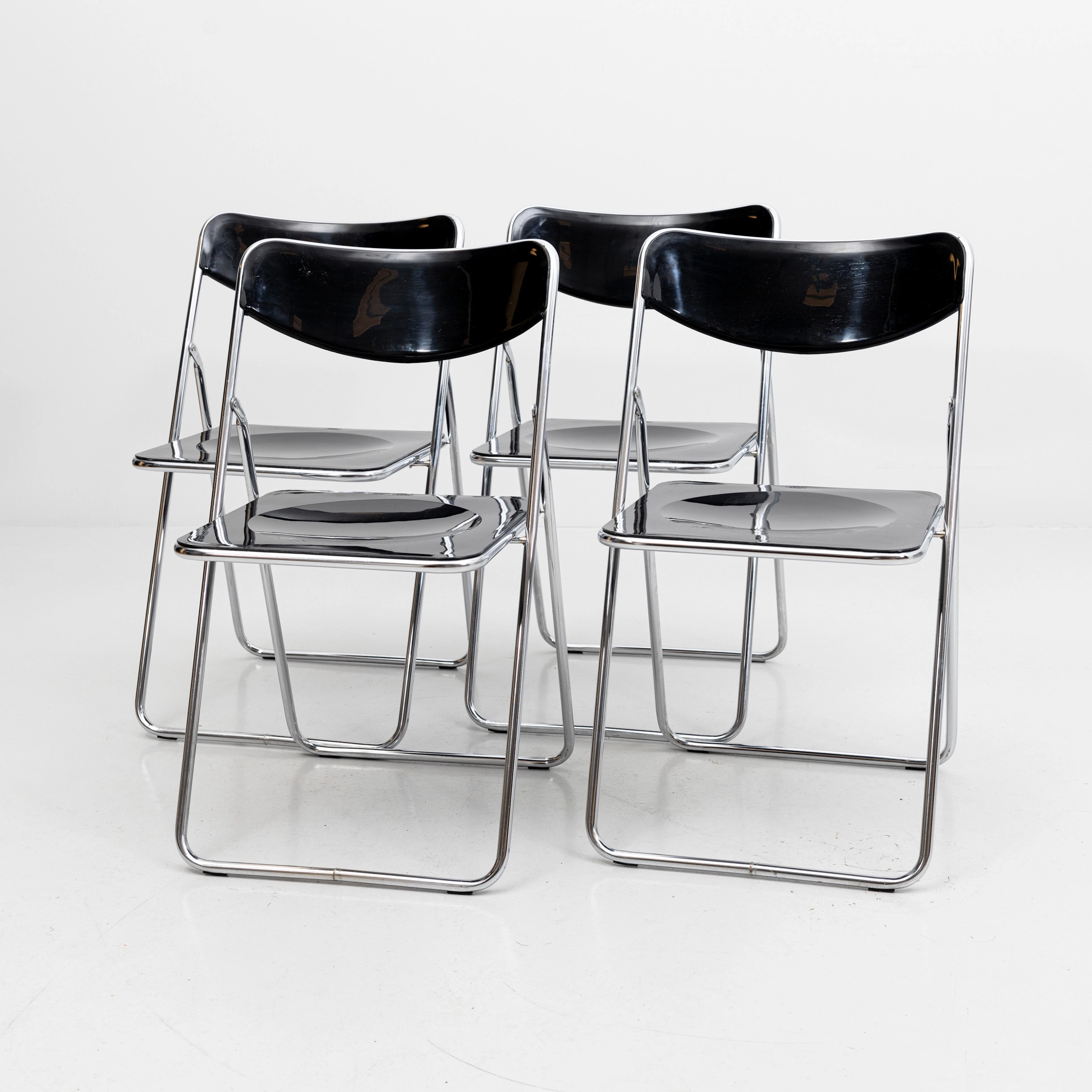 ILS GAMMELGAARD. Fällstolar, 4 st , "Ted", IKEA, 1970-tal.