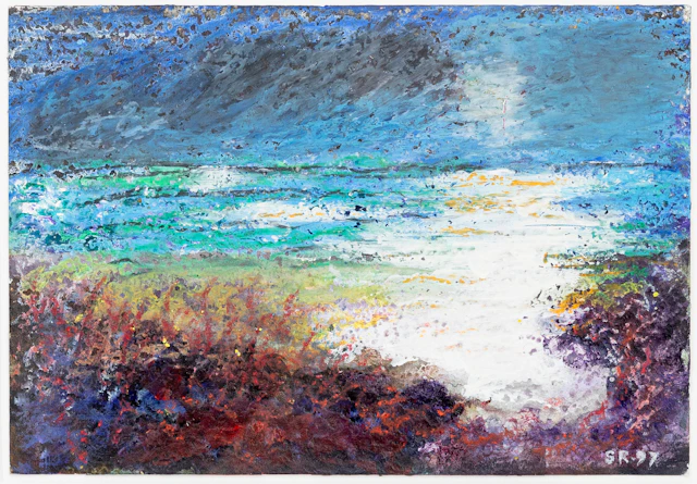 SVEN RYDÉN (1925-2018). Hav, gouache, monogramsignerad, SR och daterad, -97.