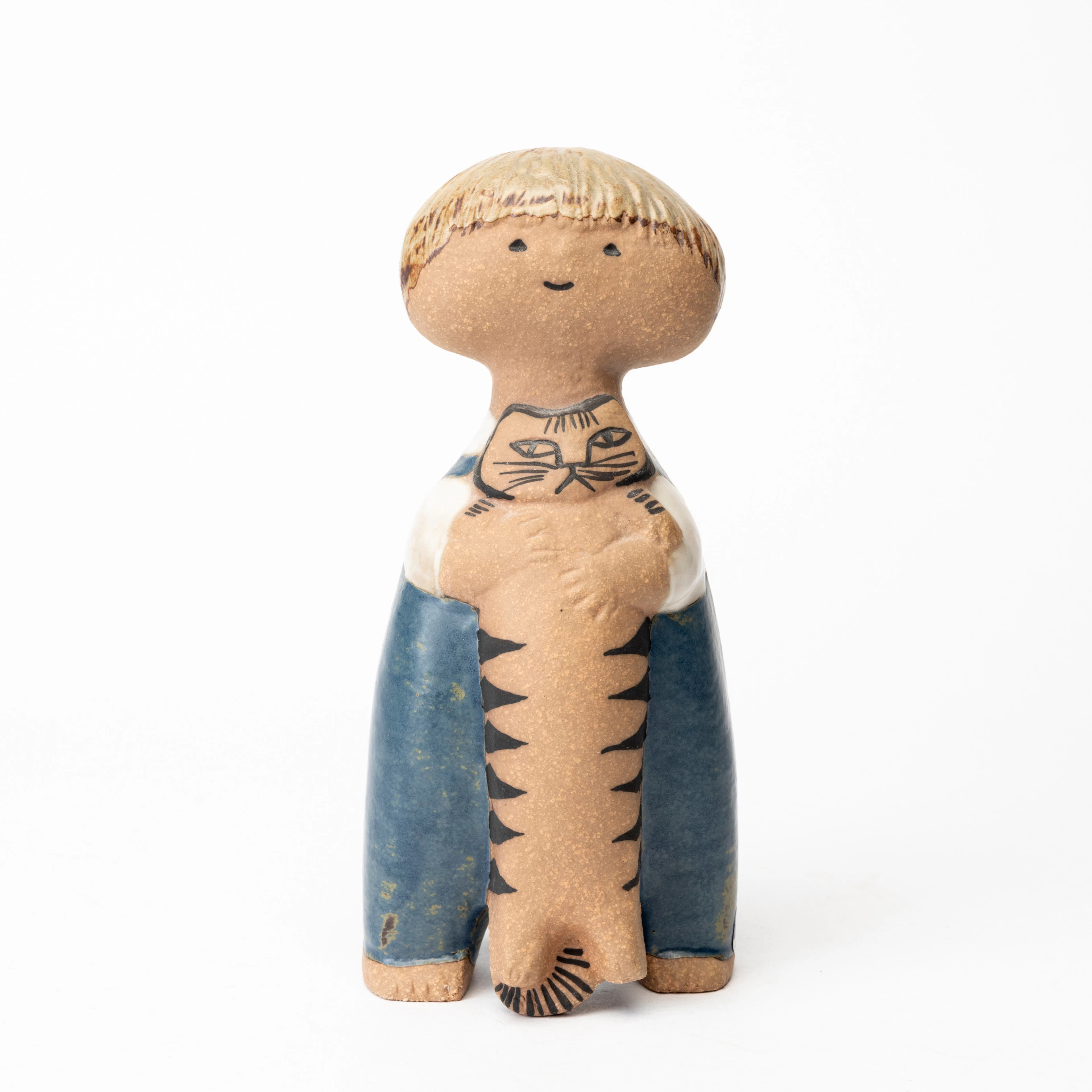 LISA LARSON. Figurin, stengds, "Pelle", ur serien "Larsons ungar"