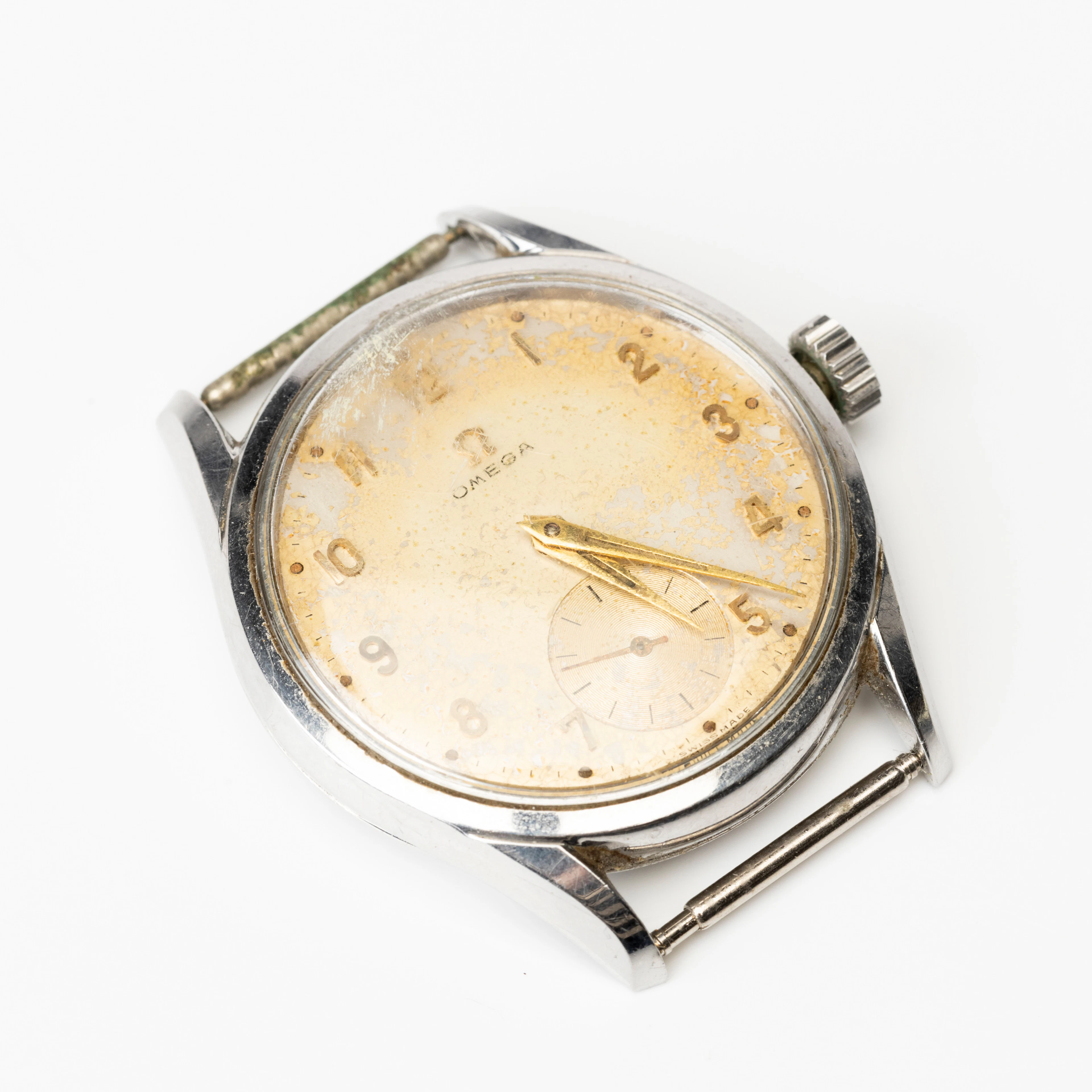 OMEGA, armbandsur, manuell, cal. 266, stål, 1950-tal.