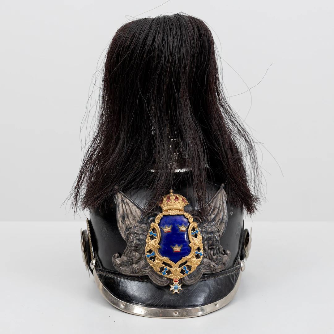KASK, med plym, m/1887, för officer, Sverige.