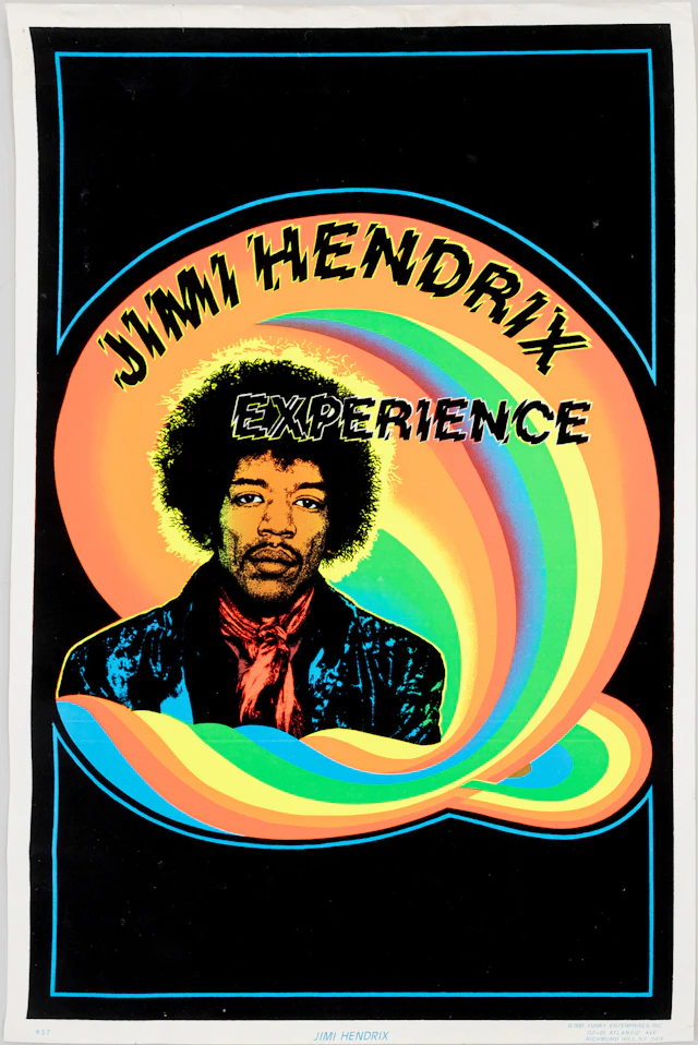 JIMI HENDRIX, affisch, "Jimi Hendrix Experience", delvis litografiskt