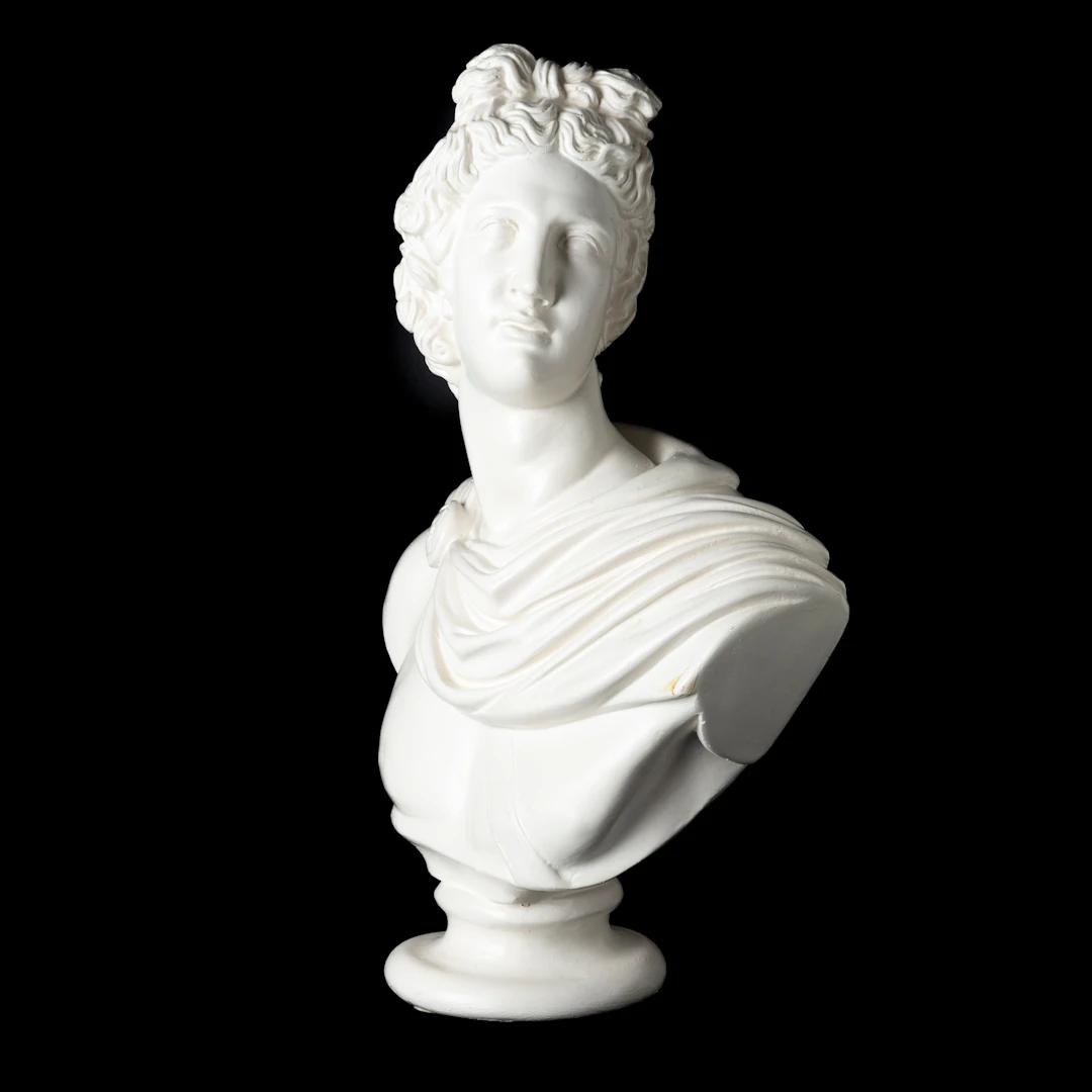 BYST, bemålad gips, Apollo, 1900-tal.