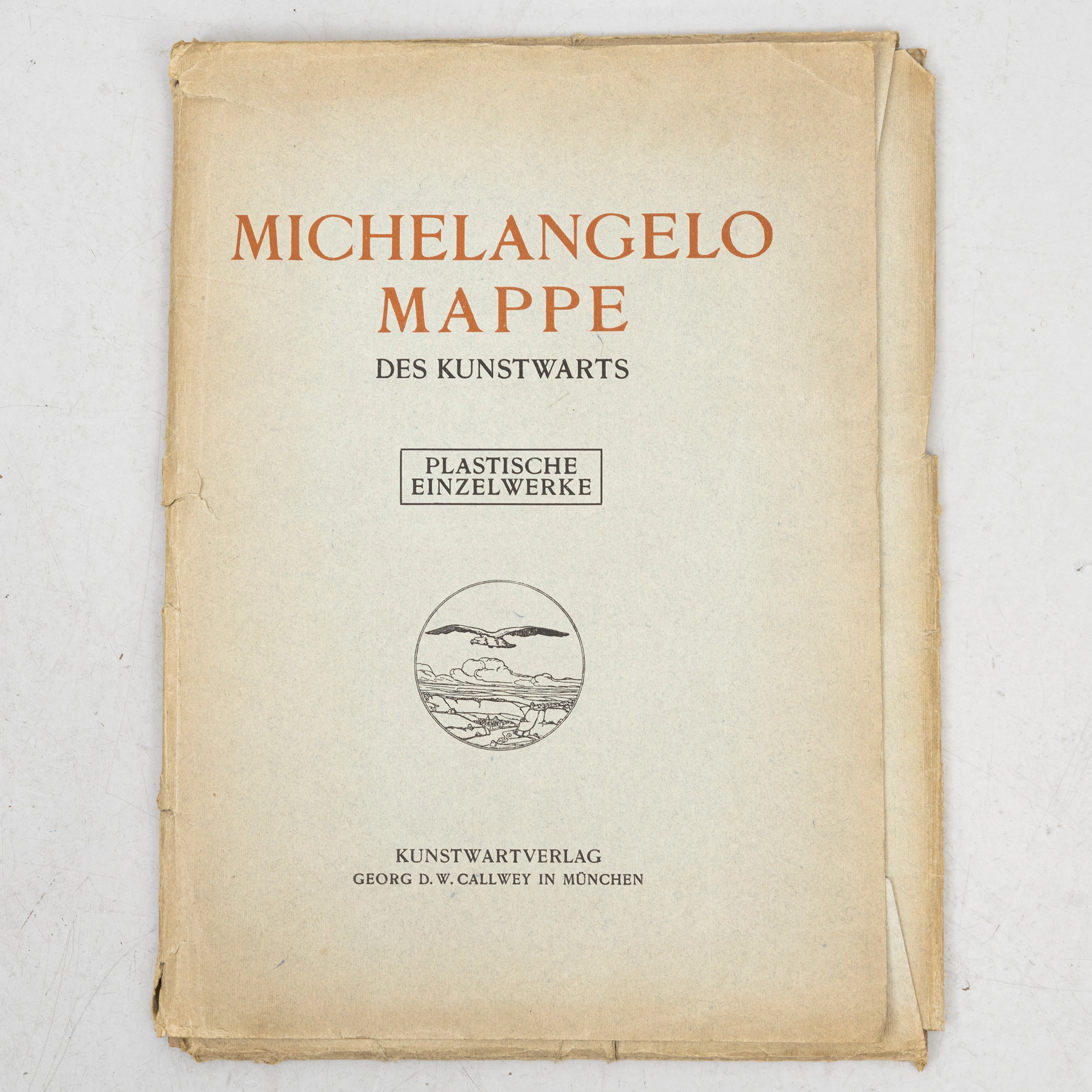 MICHELANGELO BUONARROTI. Mapp innehållande 26 blad med olika svartvita