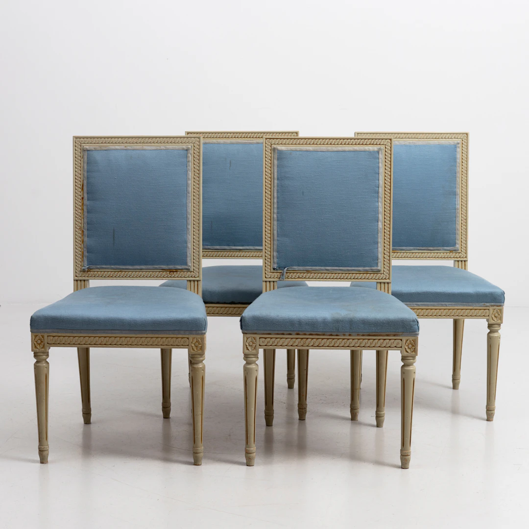 STOLAR, 4 st, gustaviansk stil, 1900-talets slut.