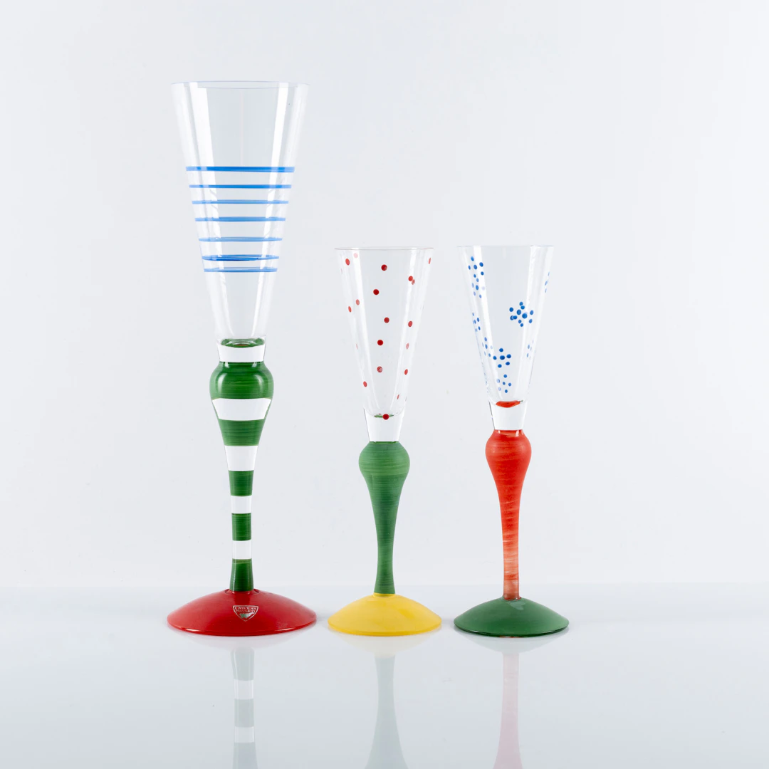 ANNE NILSSON. 3 delar, "Clown", glas, Orrefors, signerade.
