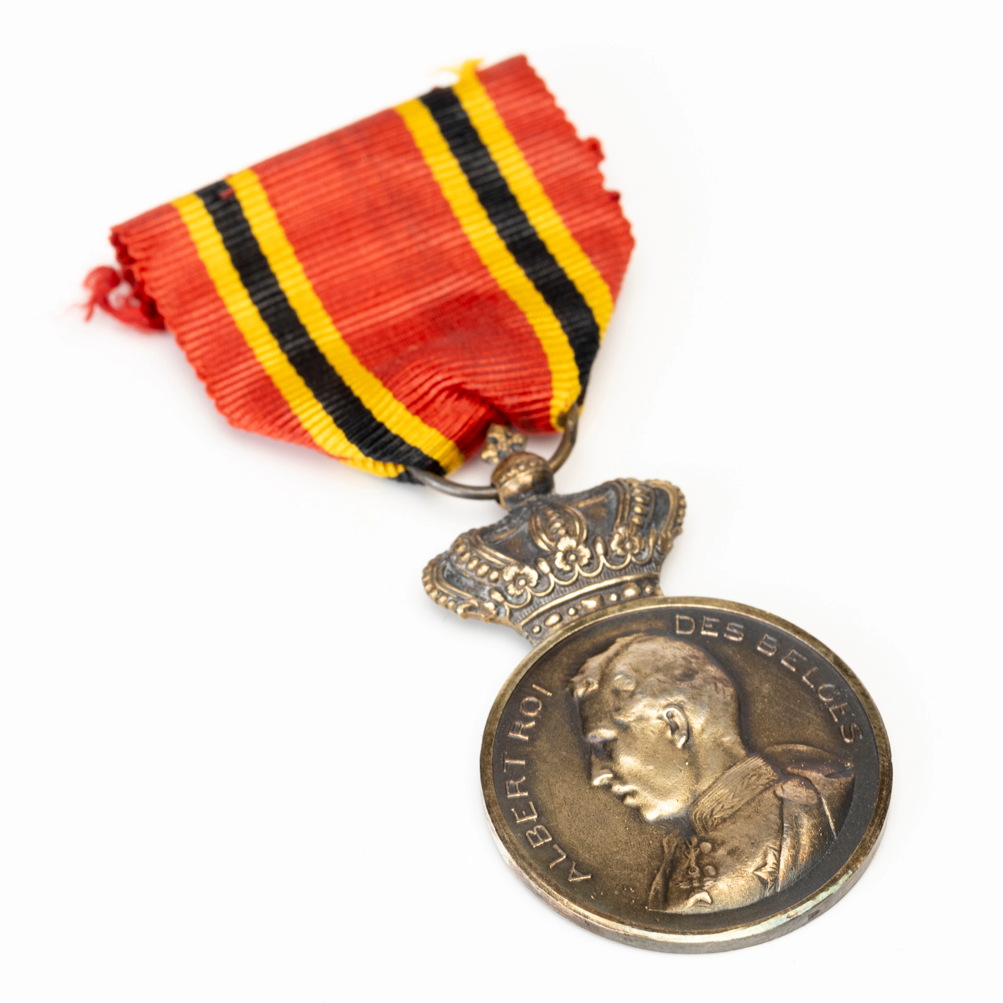 KUNGLIG MEDALJ, Albert I, Belgien, silver.