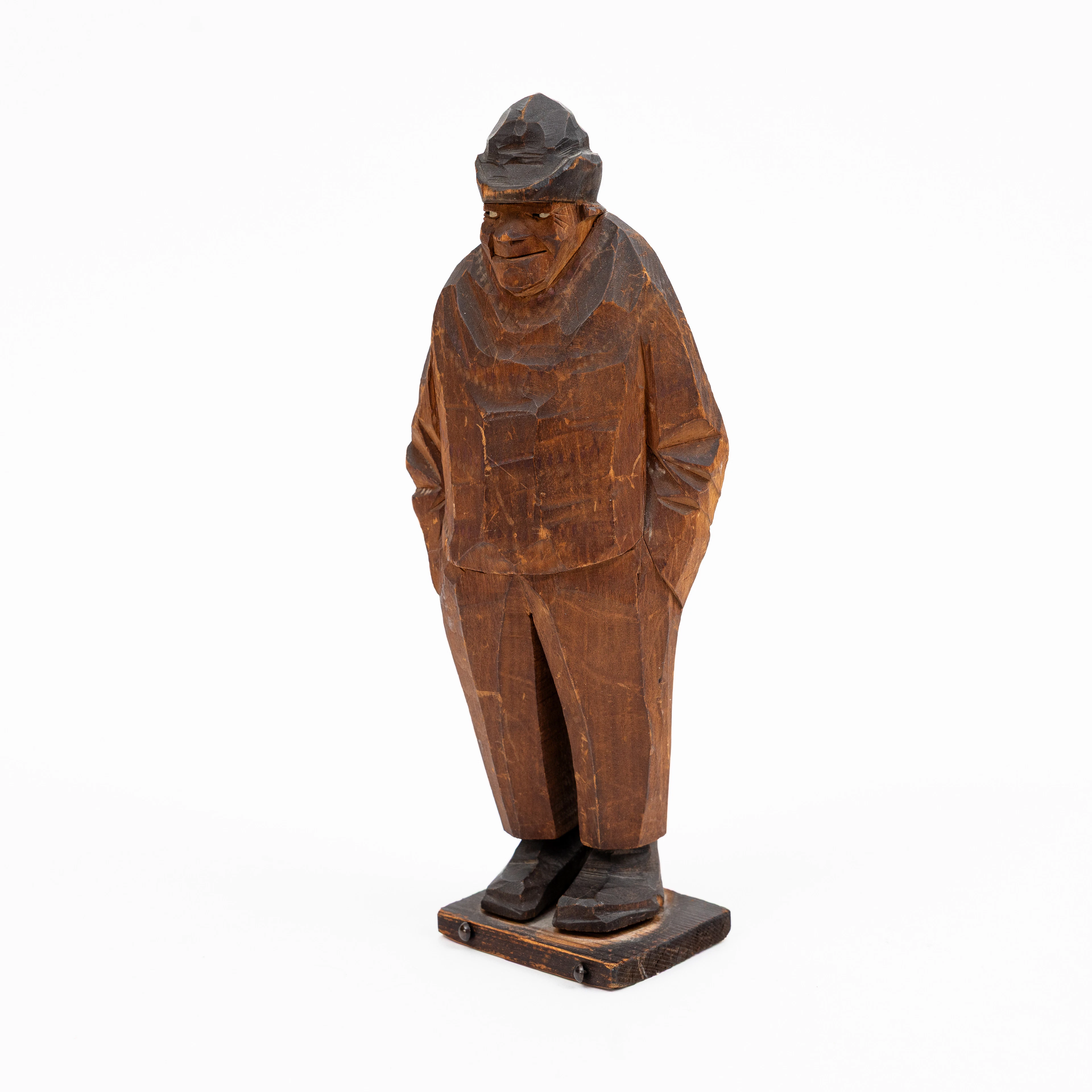 CARL JOHAN TRYGG. Skulptur, trä, signerad på undersida.