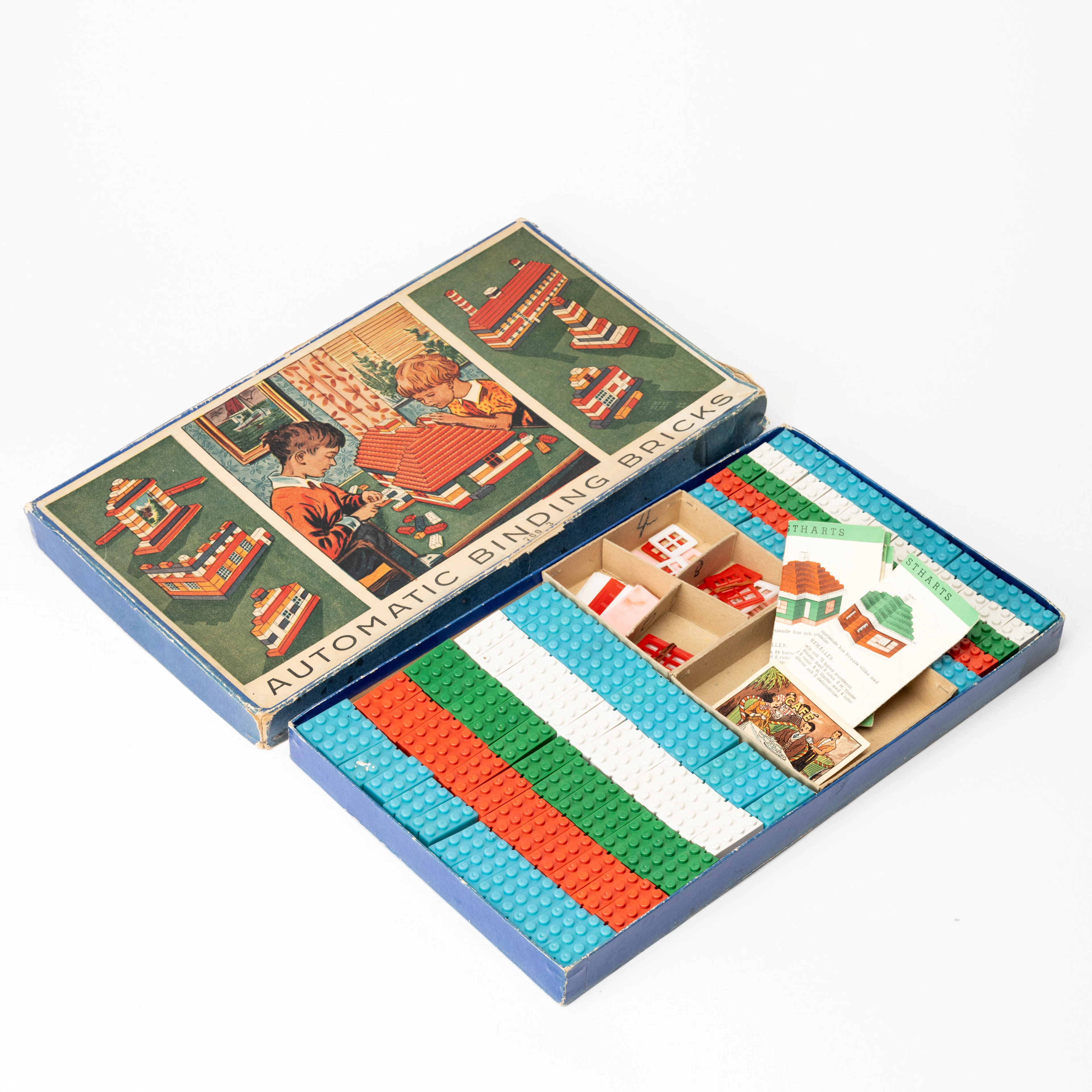 LEGO, i orginalförpackning, "Automatic Binding Bricks", 1940/50-tal.