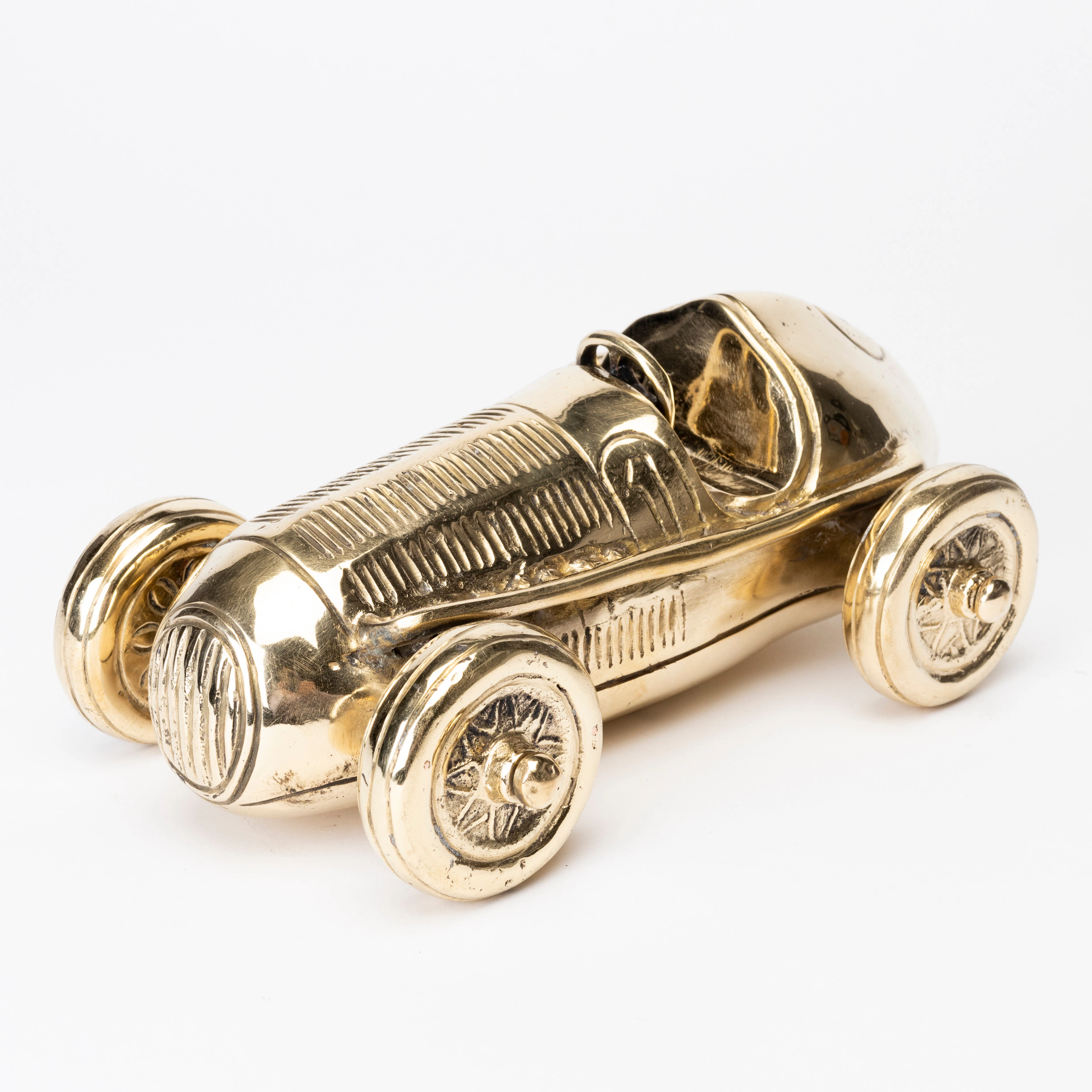 ANDREAS WARGENBRANT. "Monaco Grand Prix", skulptur, gulspatinerad