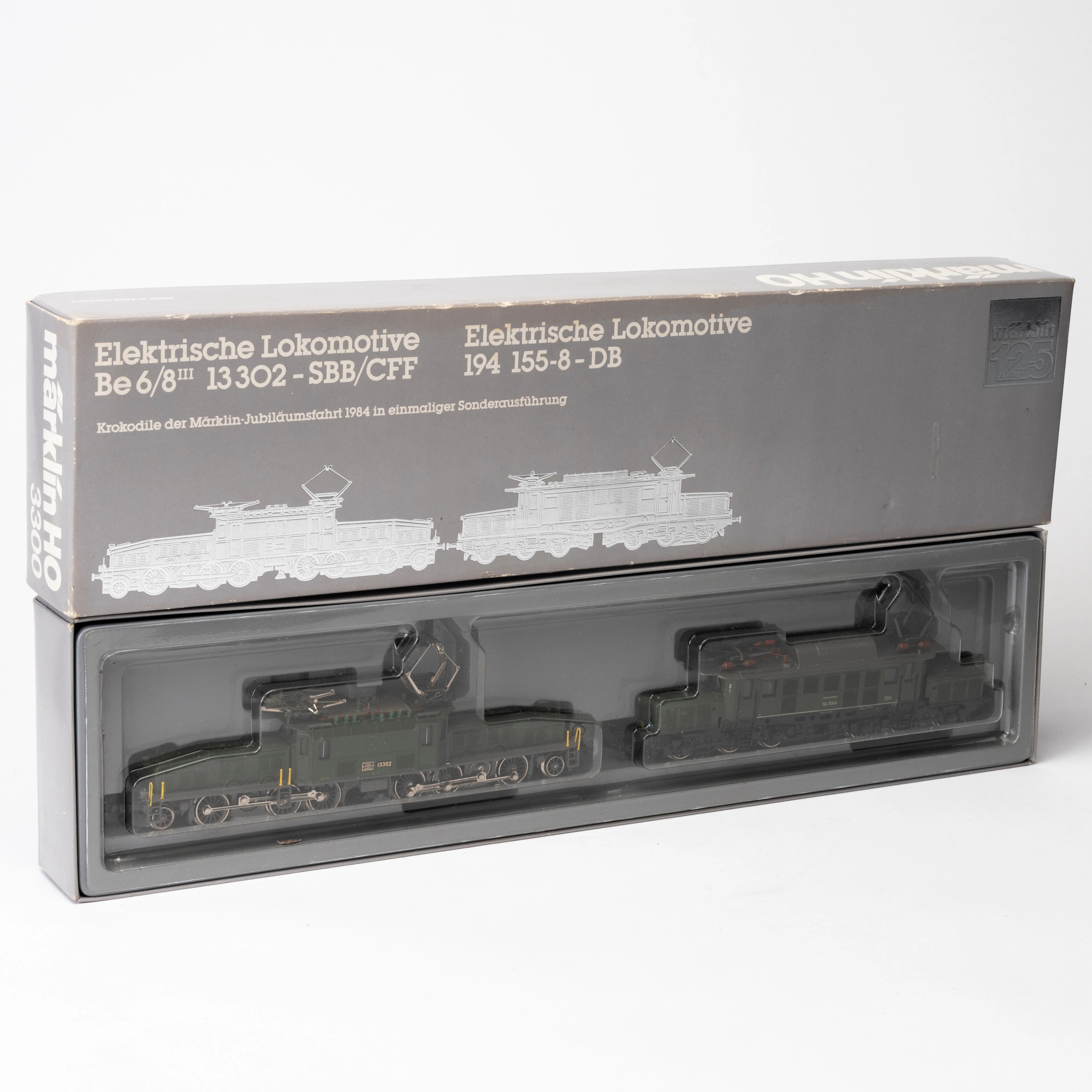 MÄRKLIN 3300, jubileumsutgåva. Elektrolok Krokodilen och E94. Ori