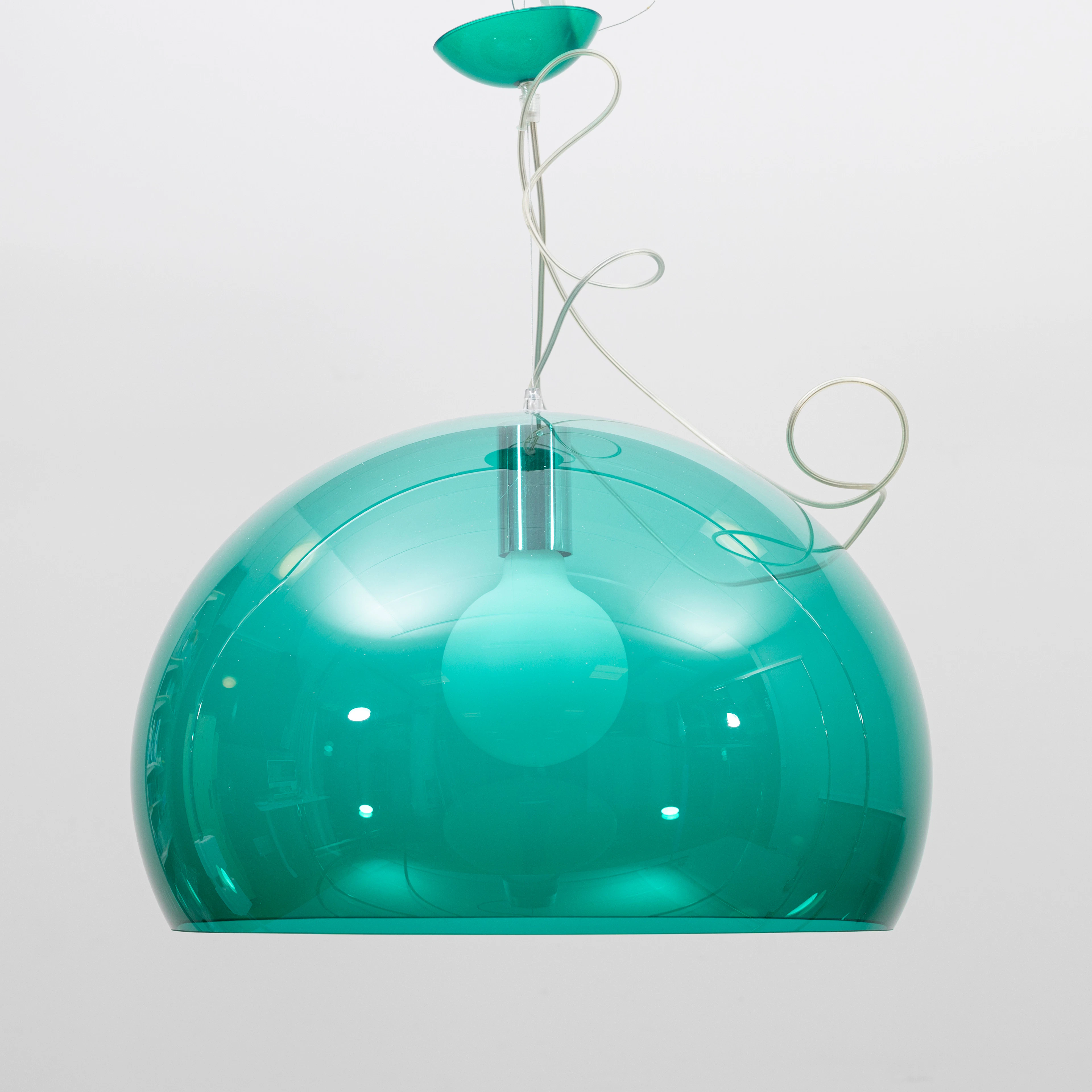FERRUCCIO LAVIANI. Taklampa, ''FL/Y'', plast, Kartell, Italien.