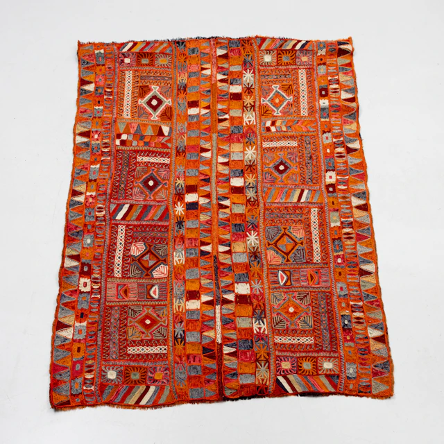 VÄGGBONAD, broderi, persien, Mått ca 147x227 cm.