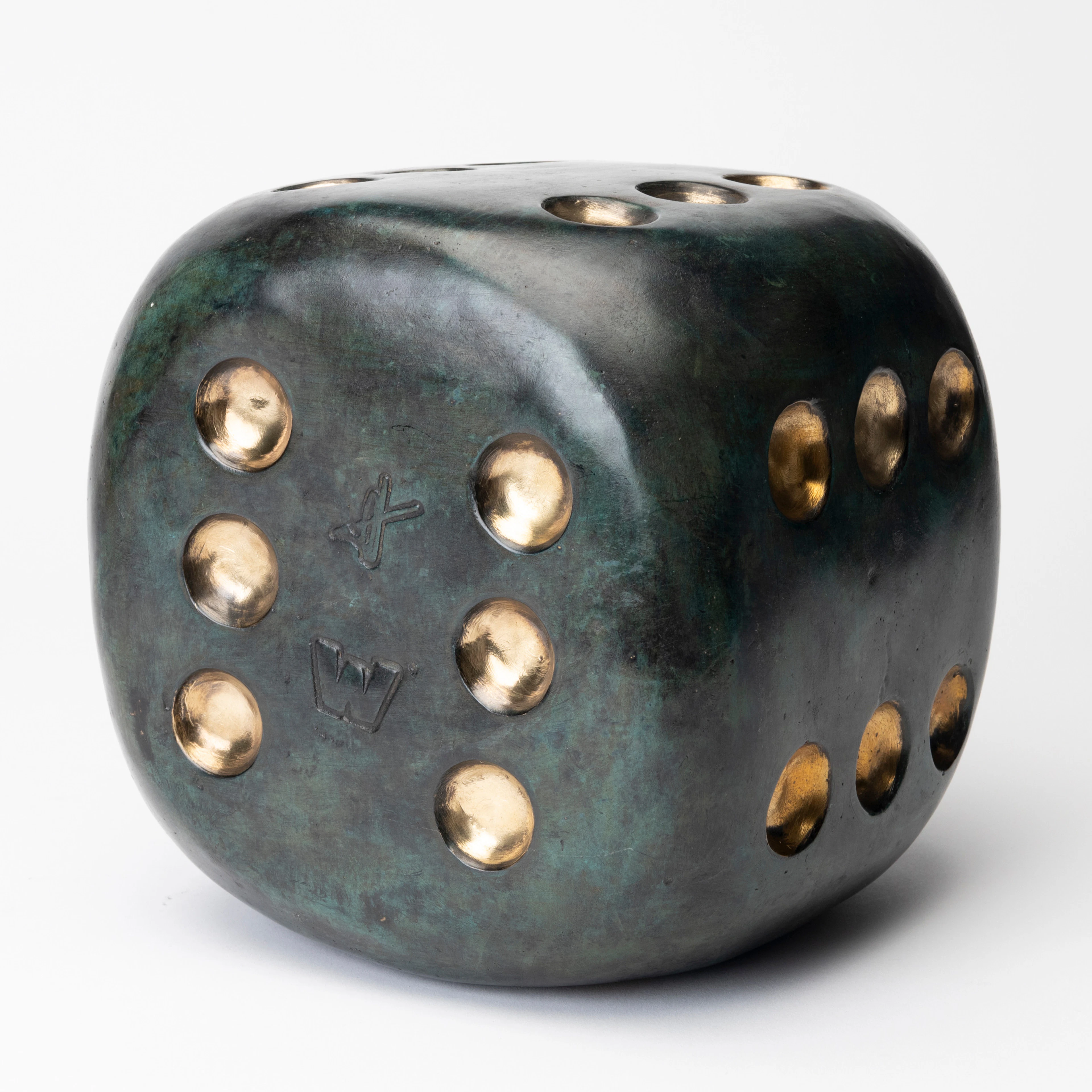 ANDREAS WARGENBRANT. "The winner takes it all", skulptur, grönpatinerad