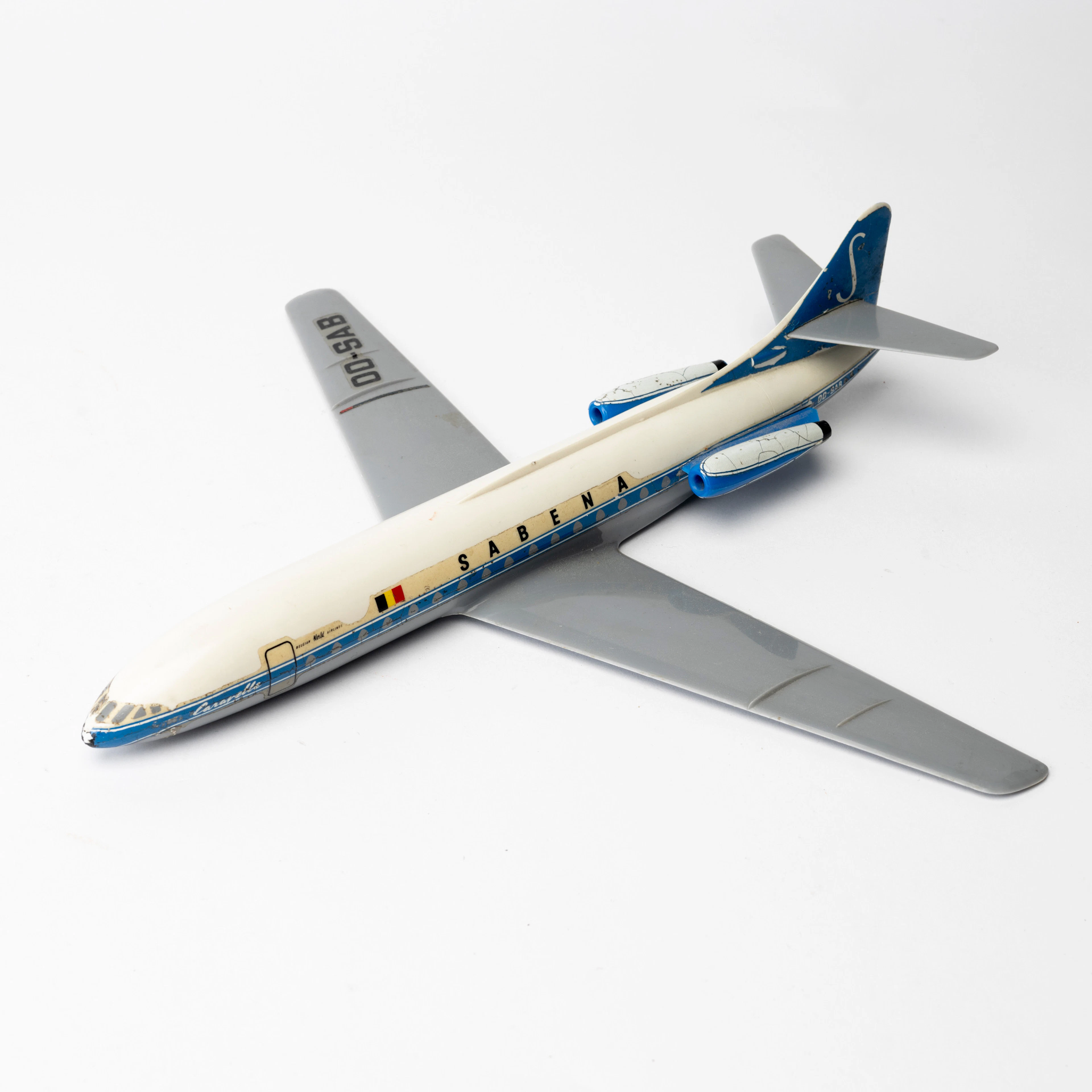 MODELLFLYGPLAN, caravelle, plast, Sabena, Made in italy.