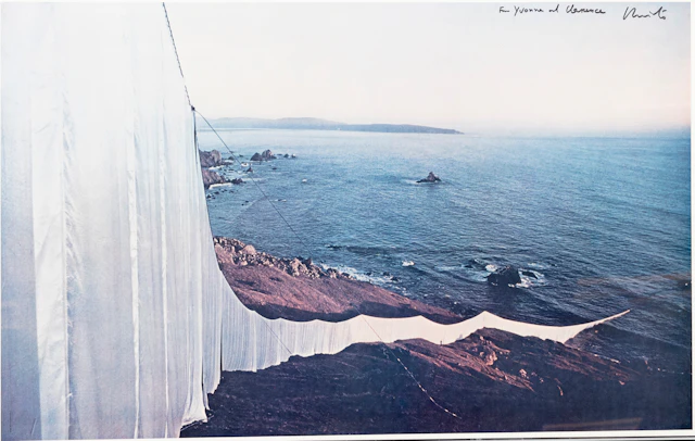 CHRISTO VLADIMIROV JAVACHEFF, "CHRISTO". "Running fence", poster