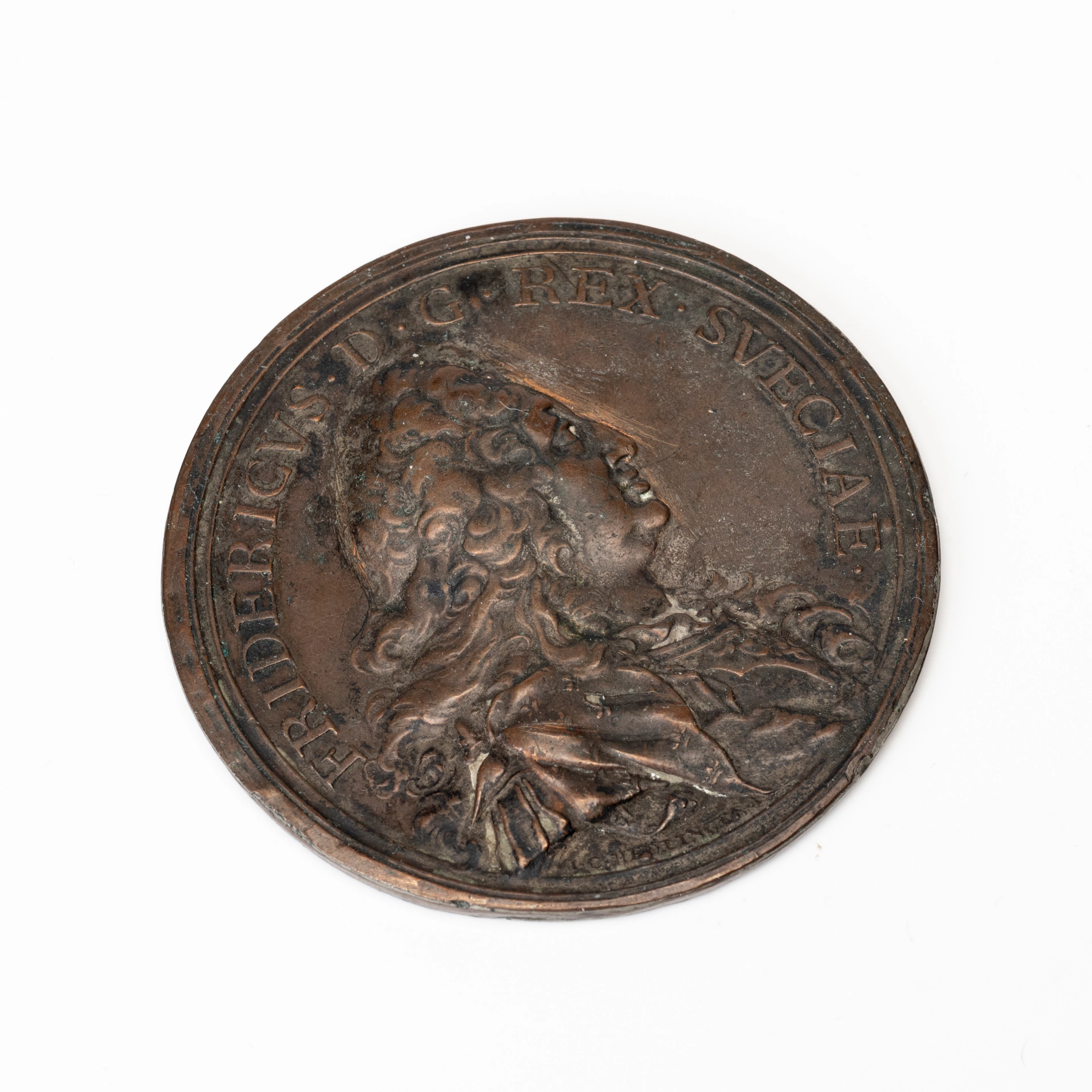 MEDALJ, försilvrad, Fredrik I, Sverige, Kungen återvänder, 1731.