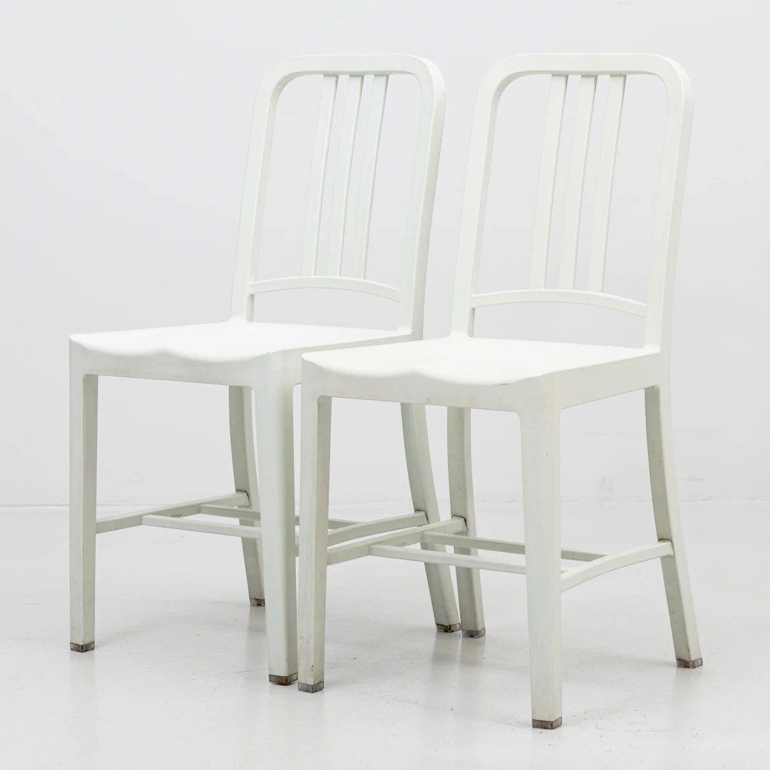 PHILIPPE STARCK. Stolar, 2 st, "111 Navy", Emeco, 2000-tal.