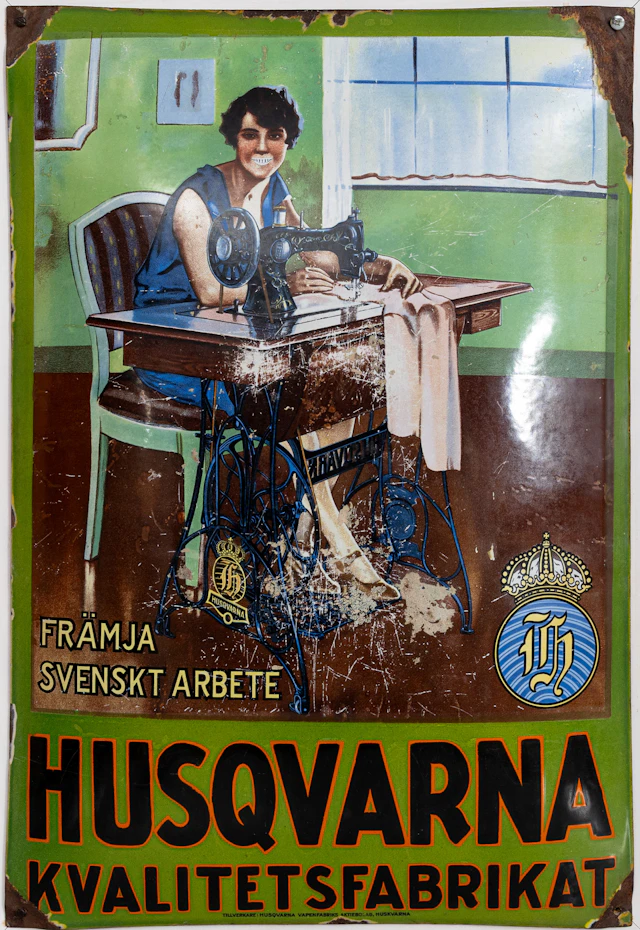 EMALJSKYLT, Husqvarna Symaskiner, 1900-talets första hälft.