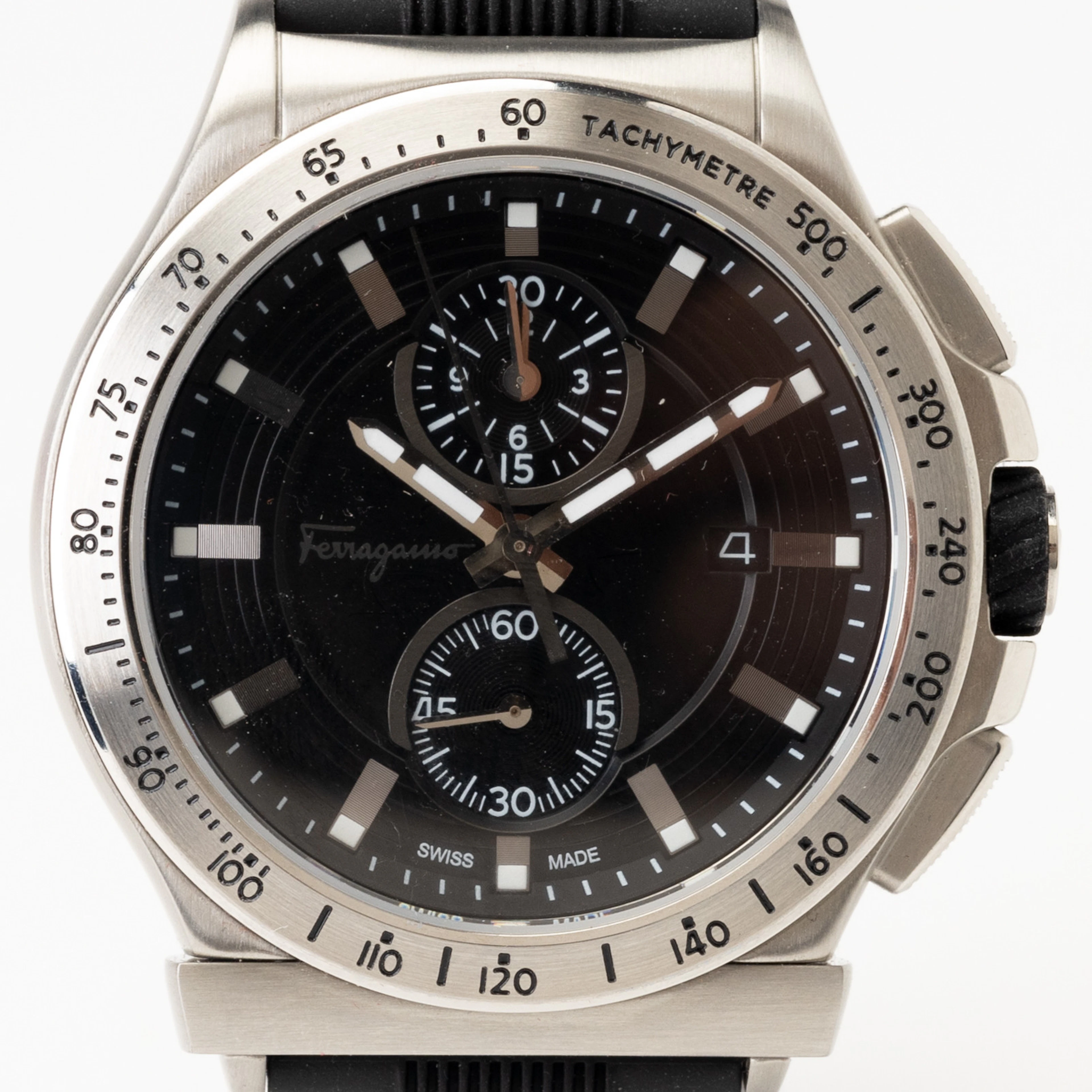 SALVATORE FERRAGAMO, armbandsur, kronograf, quartz, cal. Ronda 3520.D