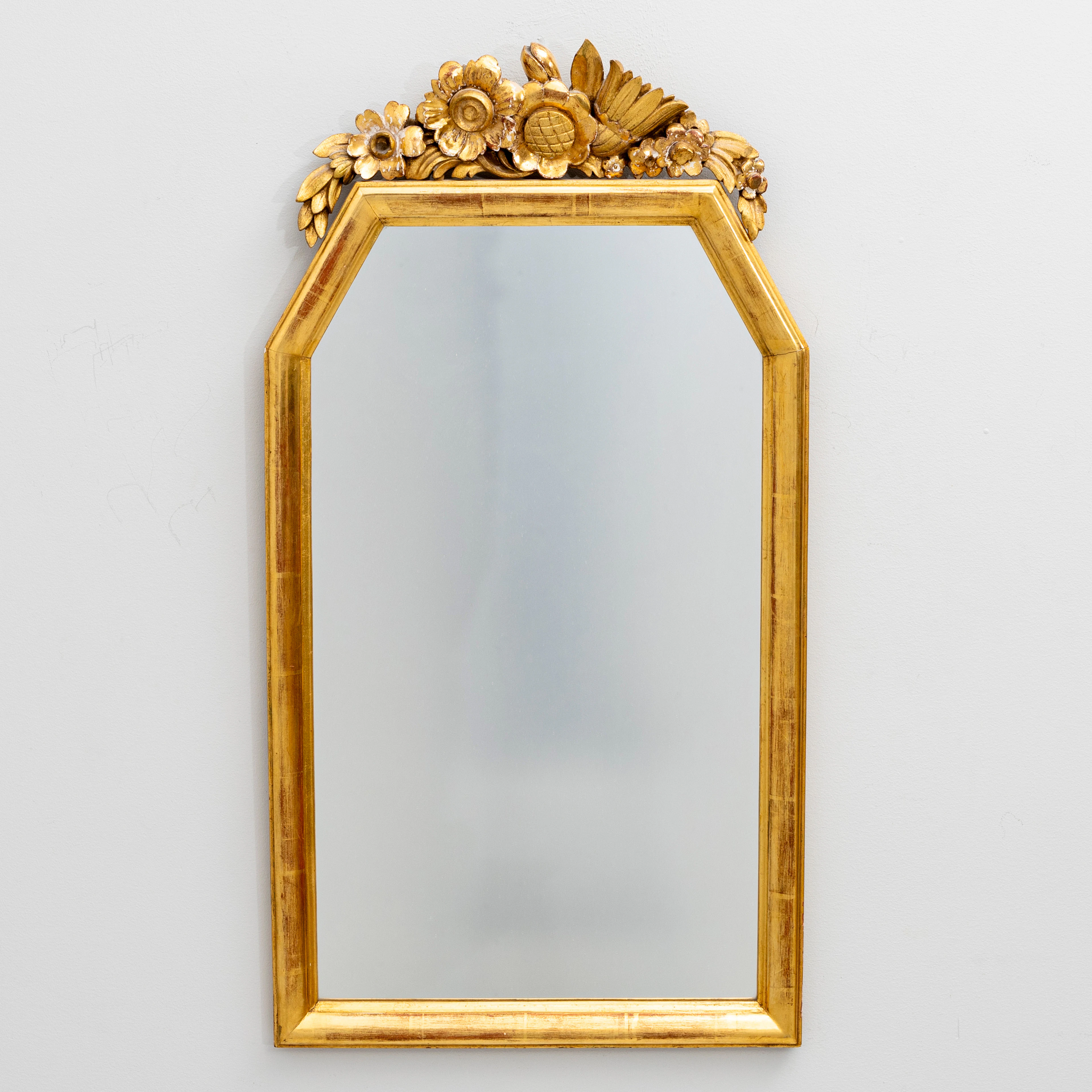 SPEGEL, förgylld, Barock-stil, 1900-tal.